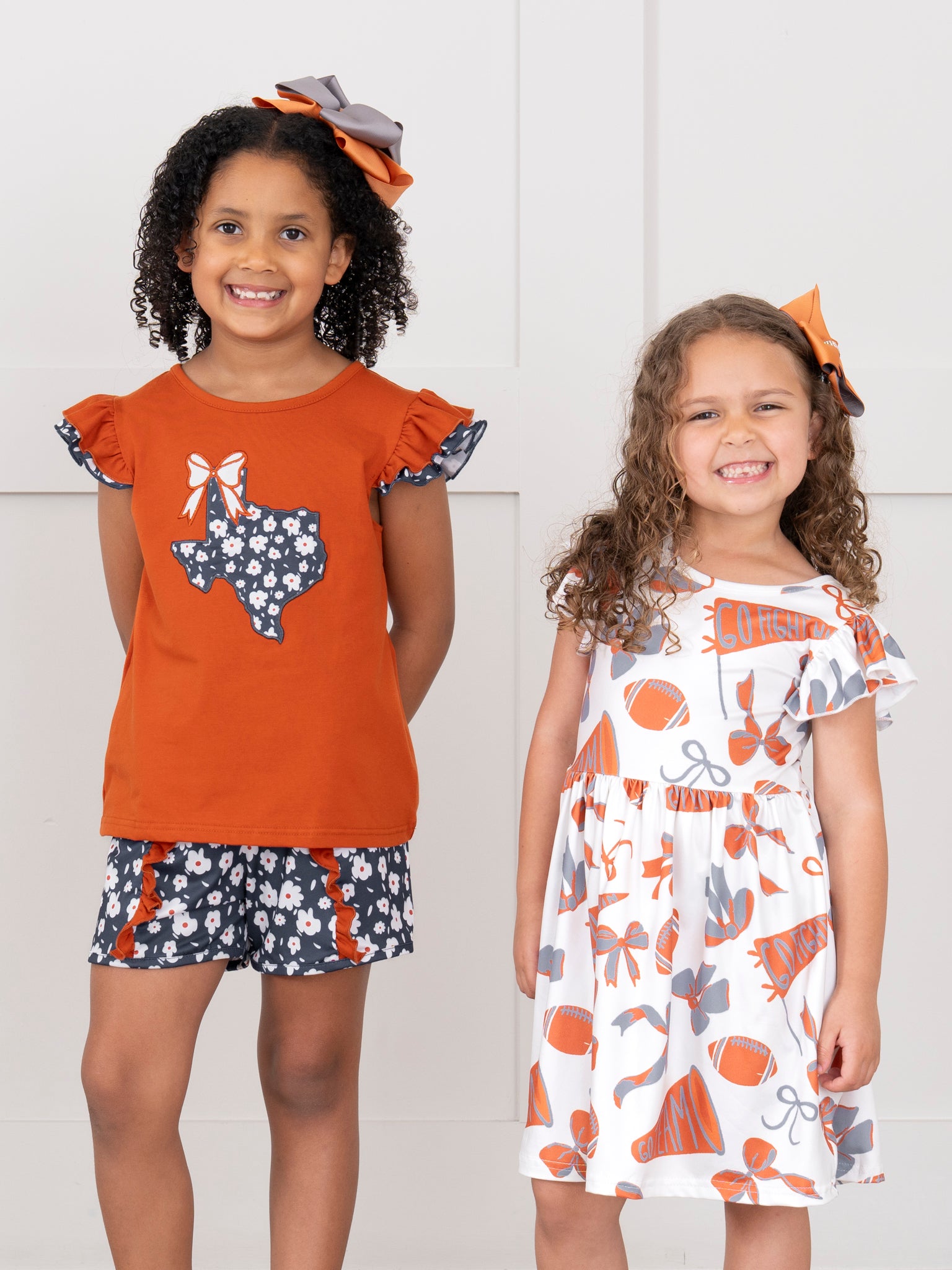 Texas Embroidered Floral Ruffle Outfit - Marie Nicole Clothing