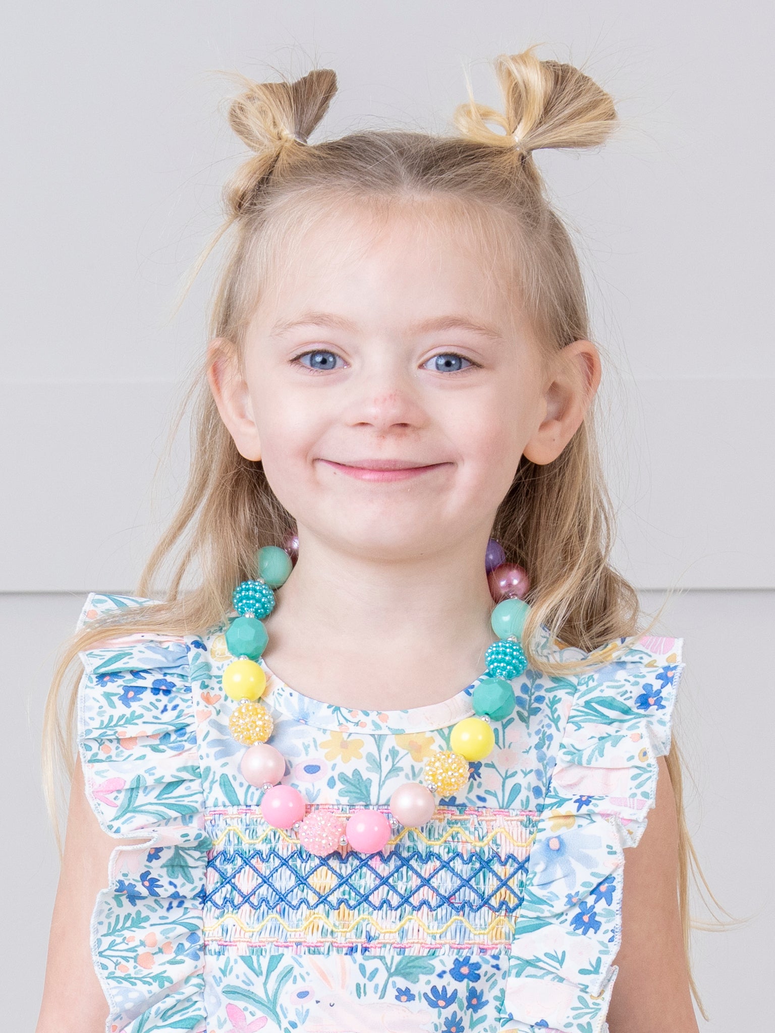 Spring Rainbow Bubblegum Necklace - Marie Nicole Clothing