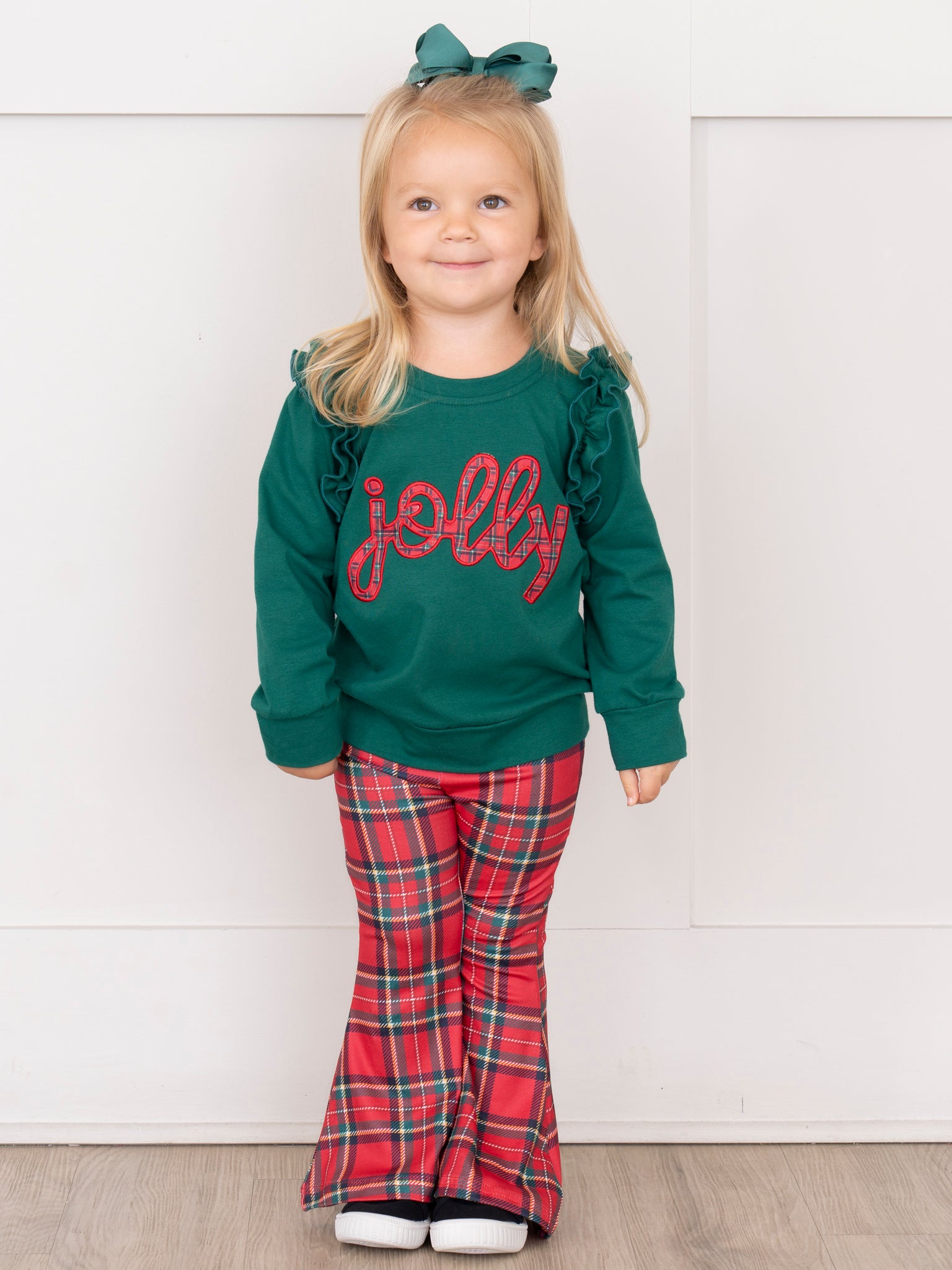 Jolly Dance Embroidered Bell Bottom Outfit - Marie Nicole Clothing