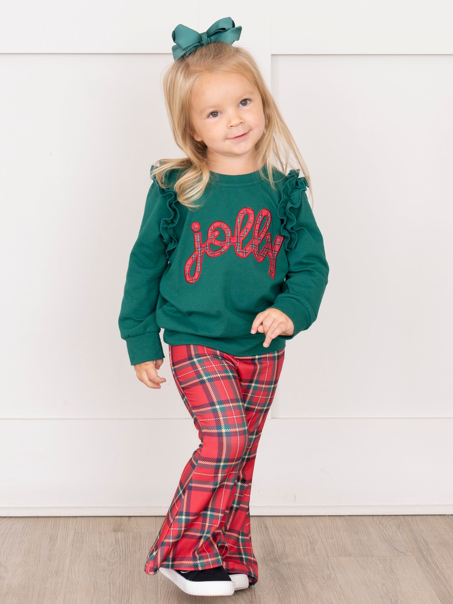 Jolly Dance Embroidered Bell Bottom Outfit - Marie Nicole Clothing