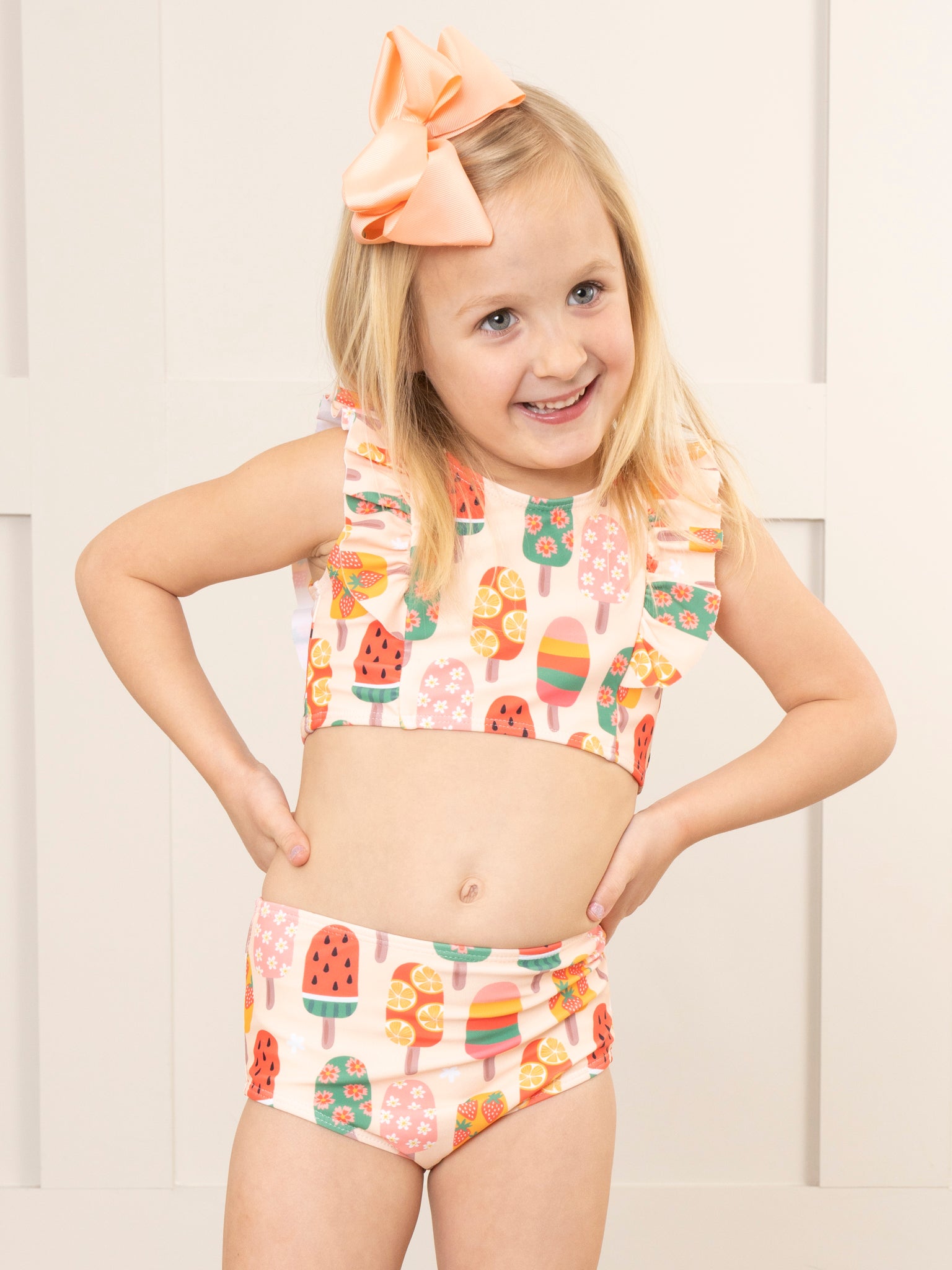Peach Popsicles Two - Piece Swimsuit - Marie Nicole Clothing