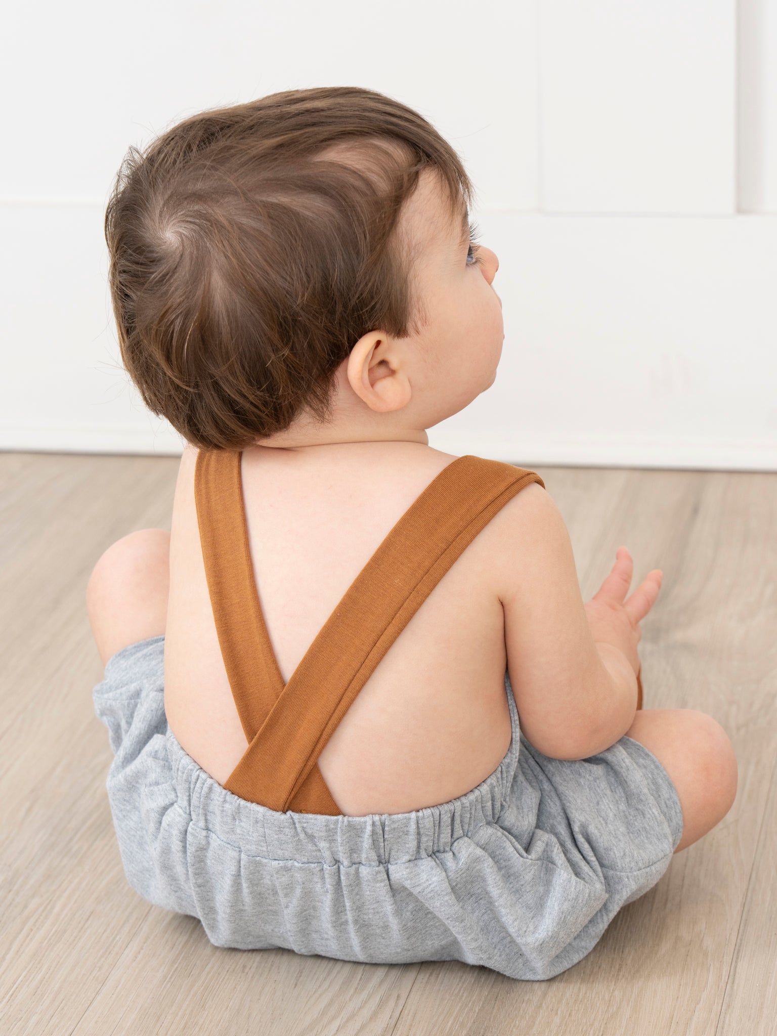 Pleated Overalls - Grey - Marie Nicole Clothing