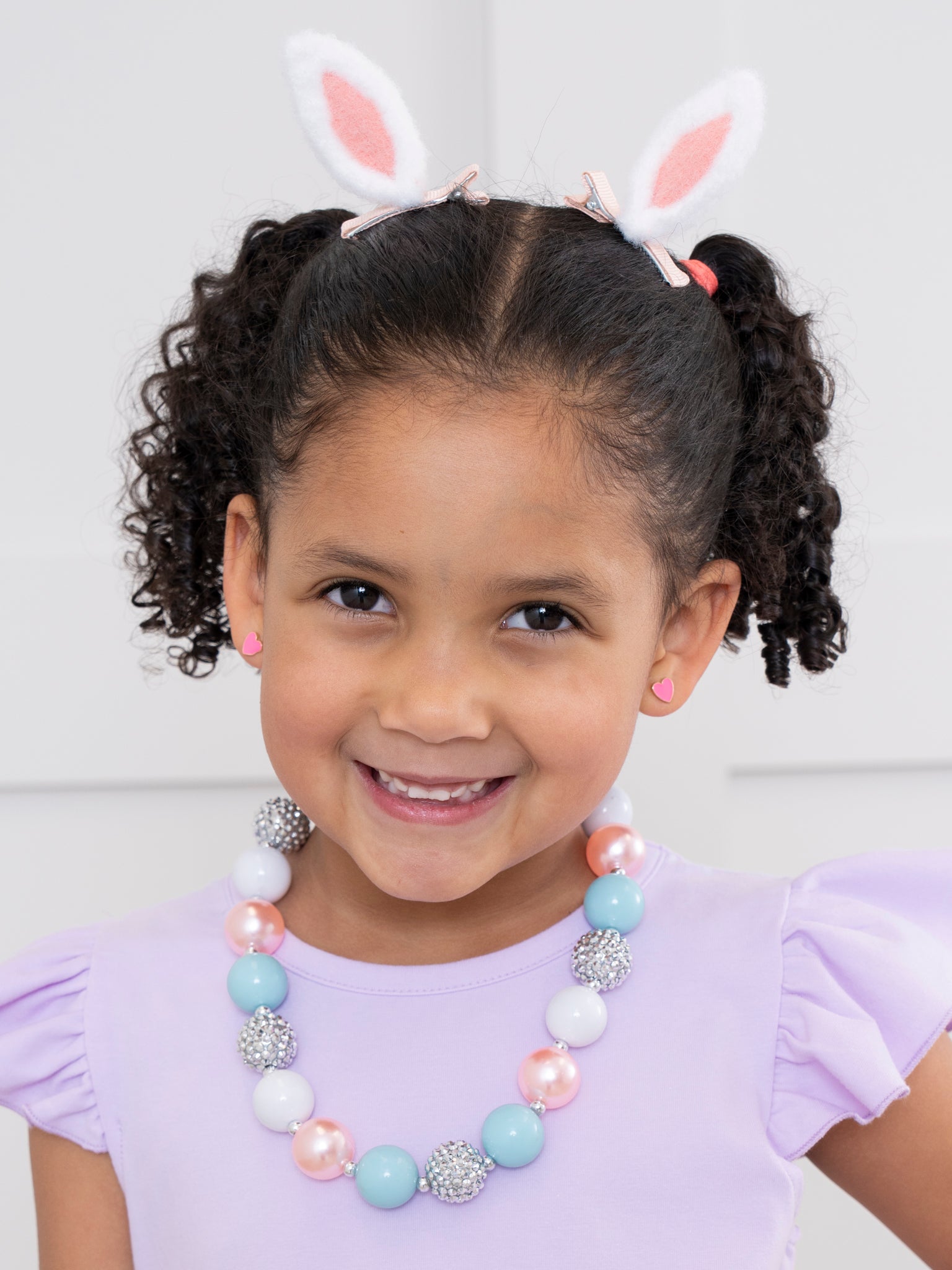 Blue & Pink Pearl Bubblegum Necklace - Marie Nicole Clothing
