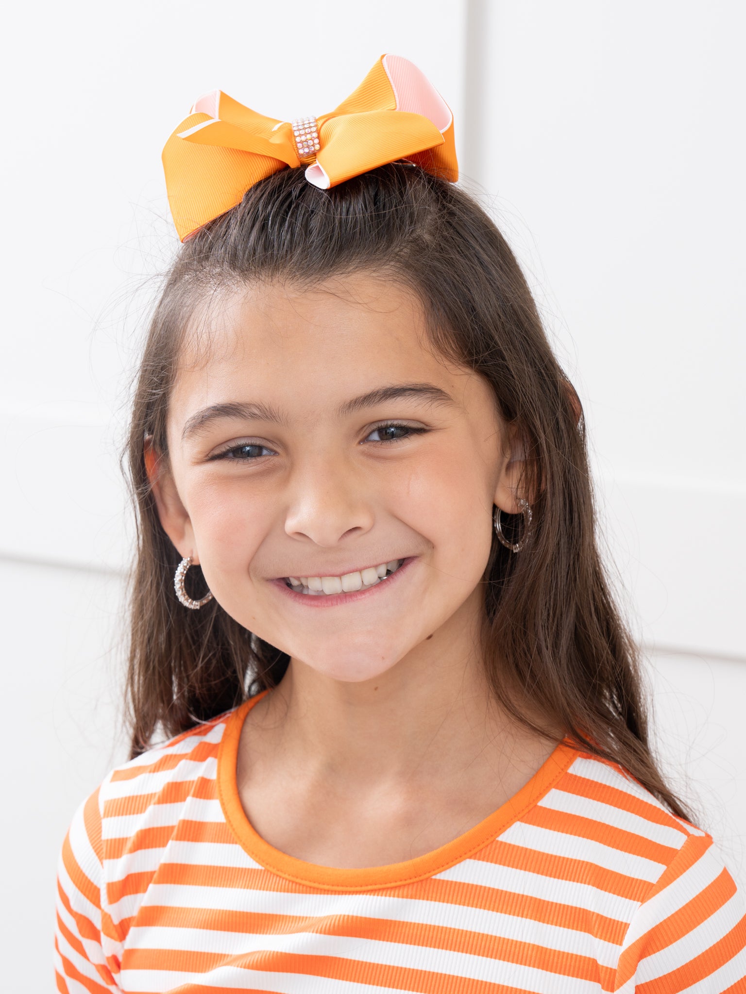 Rhinestone Collegiate Team Bow - 5 Inch - Marie Nicole Clothing