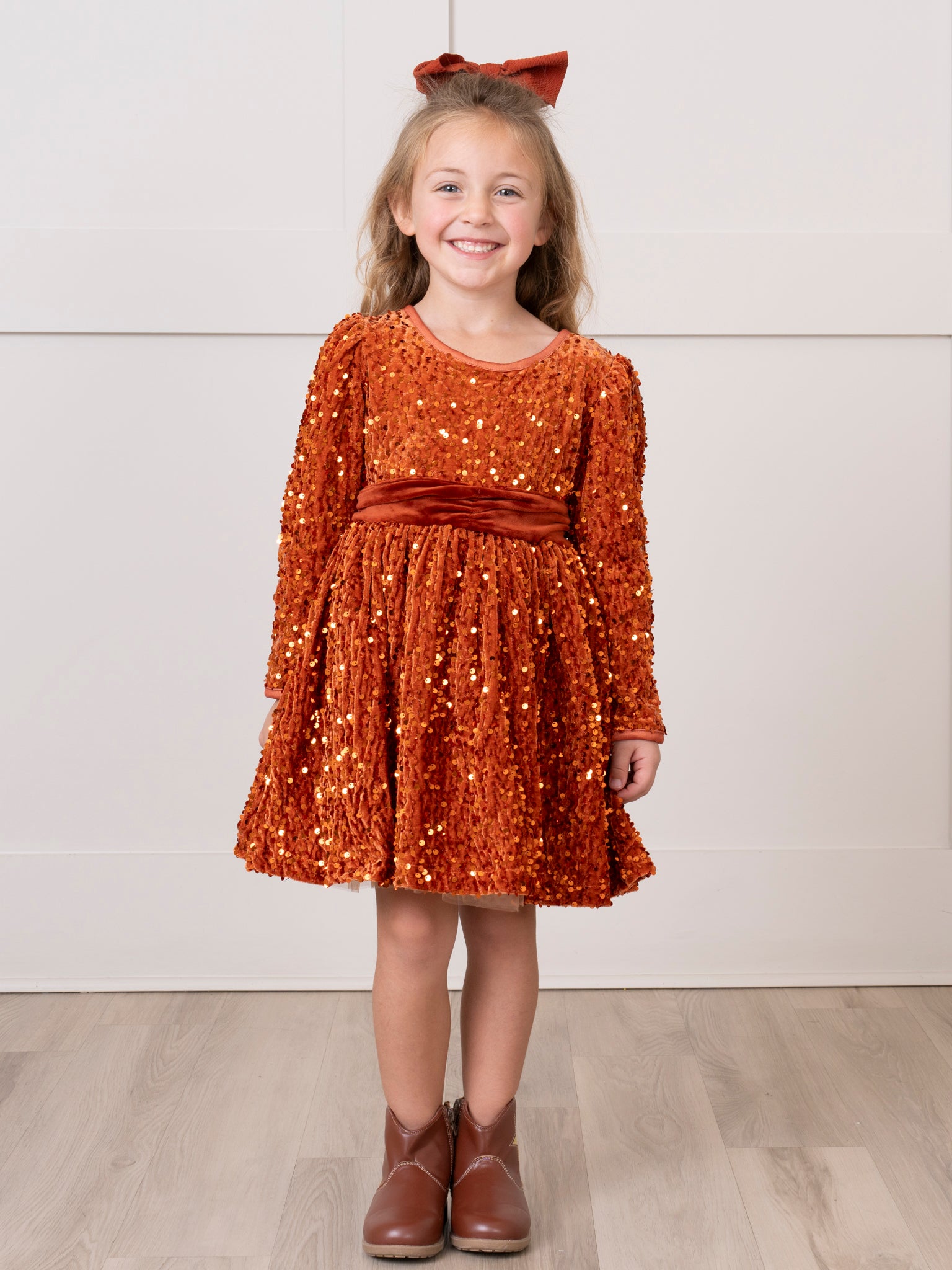 Autumn Sparkle Sequin Dress - Marie Nicole Clothing