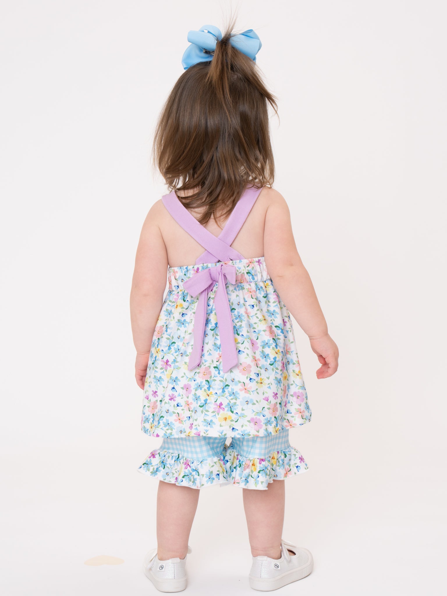 MAMA'S GIRL Petal Hem Smocked Ruffle Outfit - Marie Nicole Clothing
