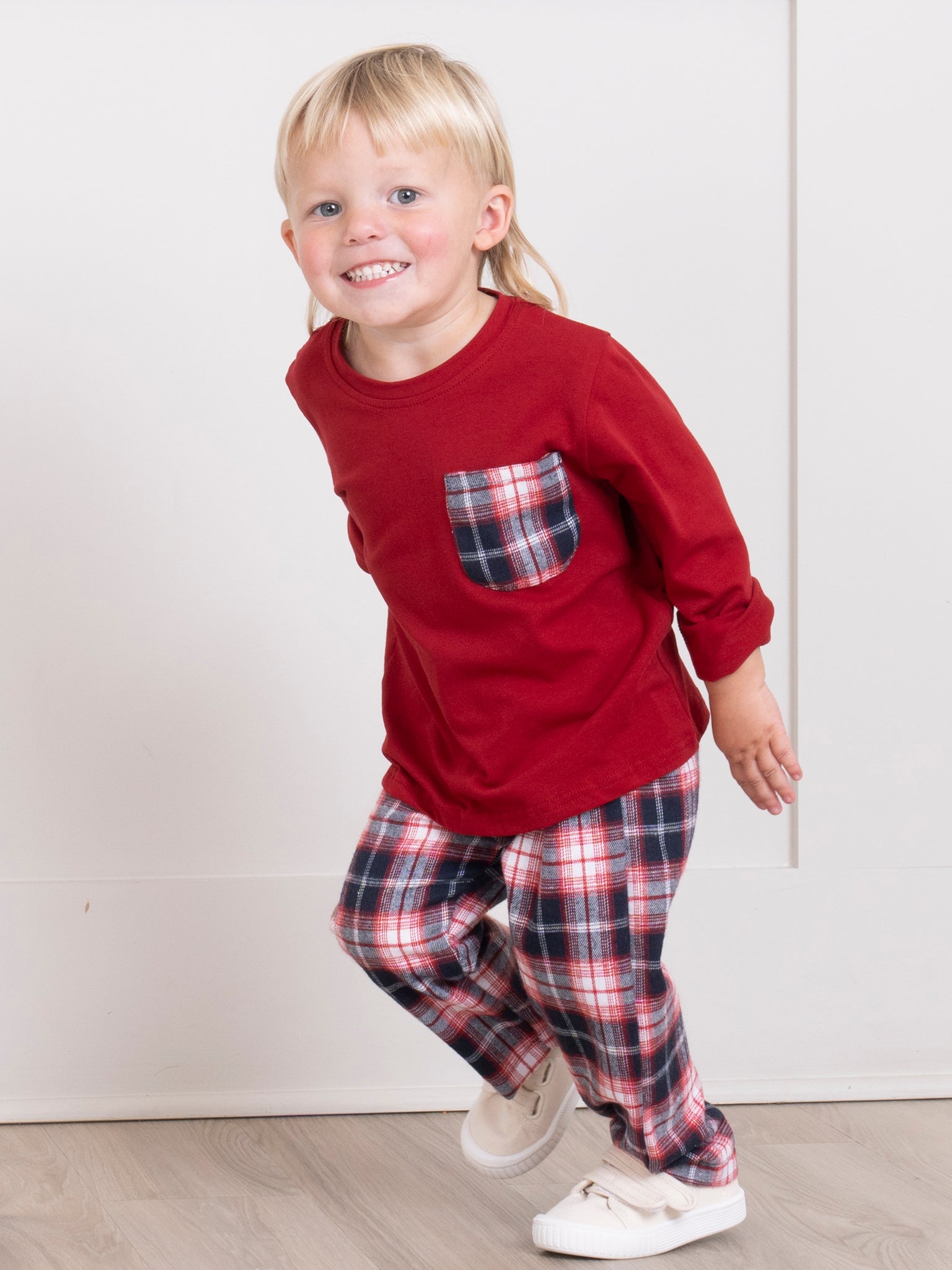 Joyous Plaid Pocket Outfit - Marie Nicole Clothing