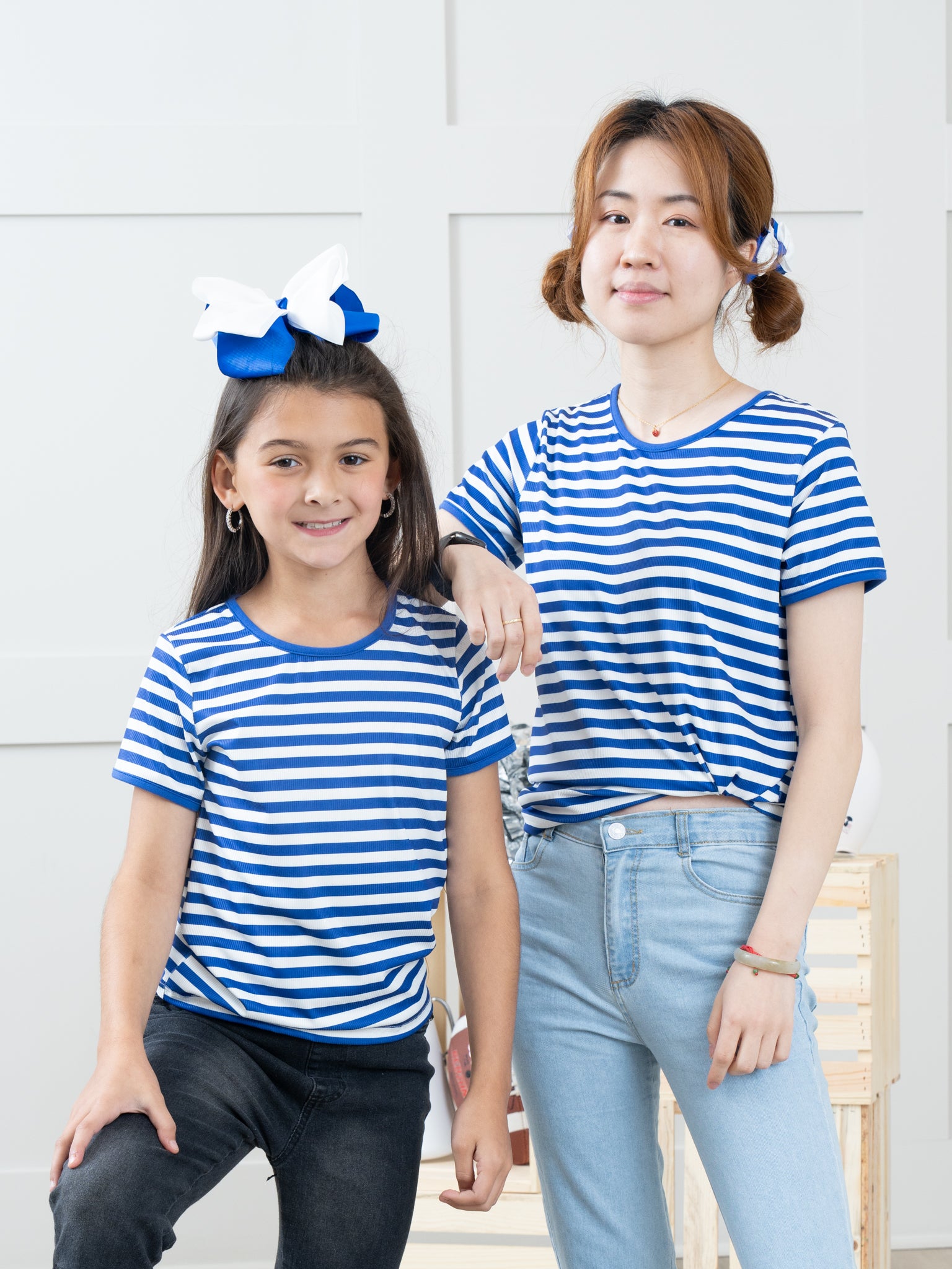 Pre - Teen Blue & White Striped Shirt - Marie Nicole Clothing