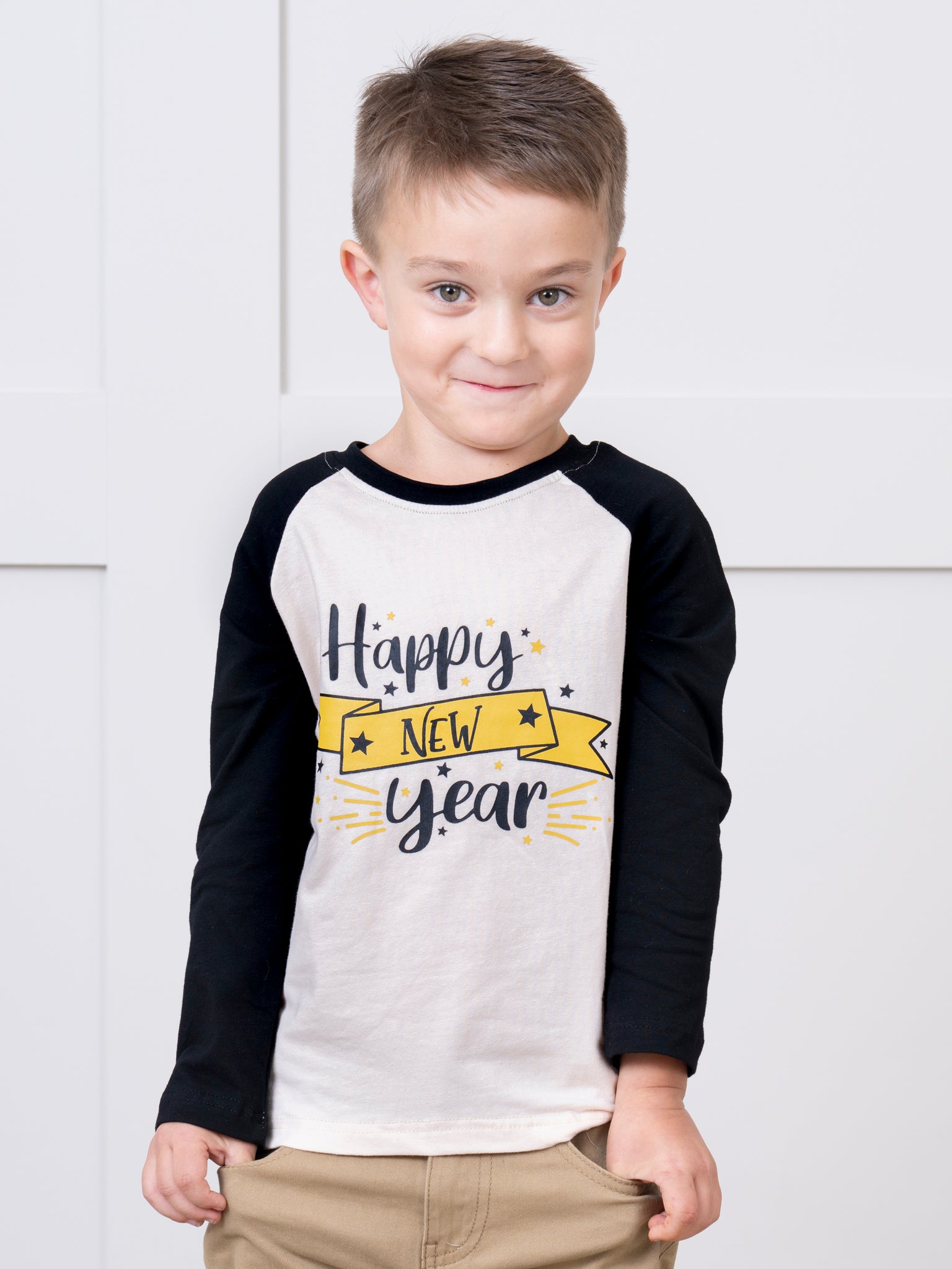 Happy New Year Raglan Shirt - Marie Nicole Clothing