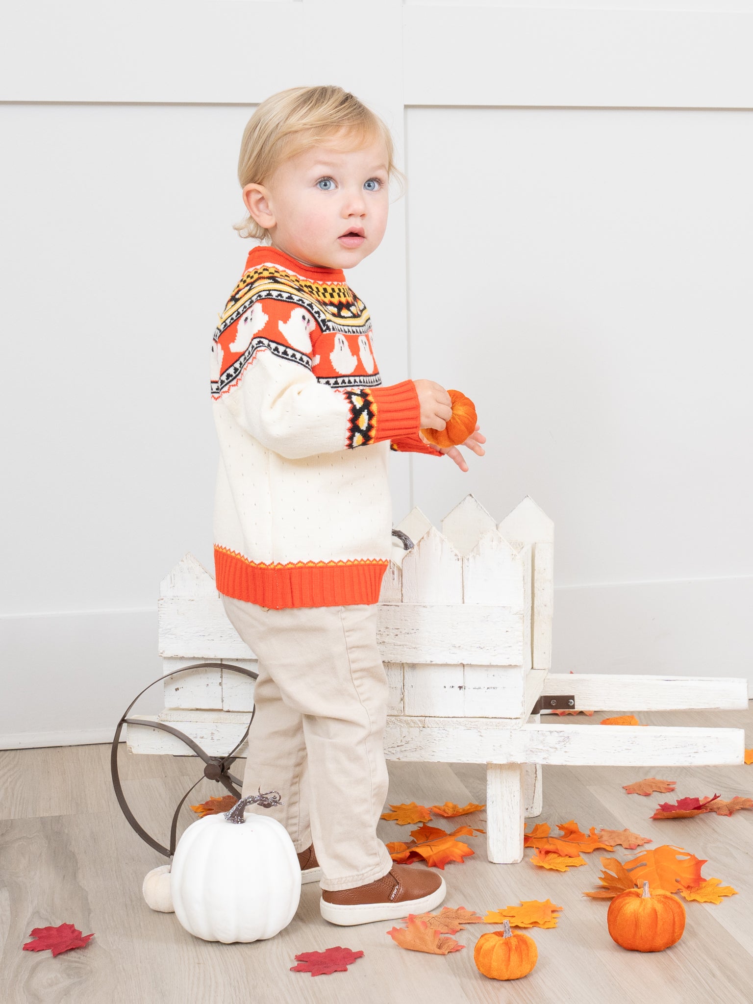 Fair Isle Ghost Sweater - Marie Nicole Clothing