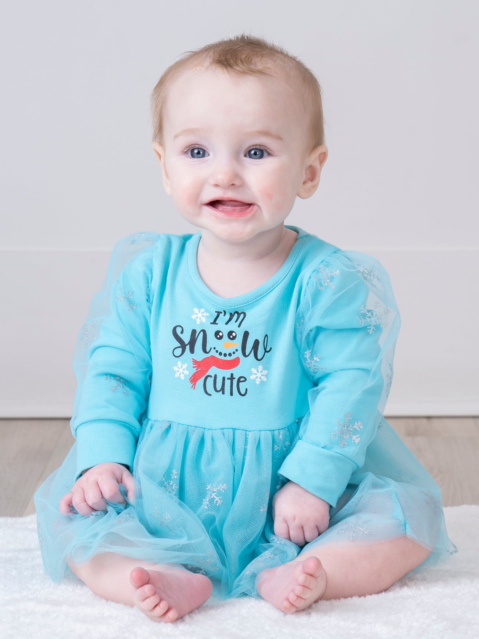 Magical Snowflakes Tulle Bubble Romper - Marie Nicole Clothing