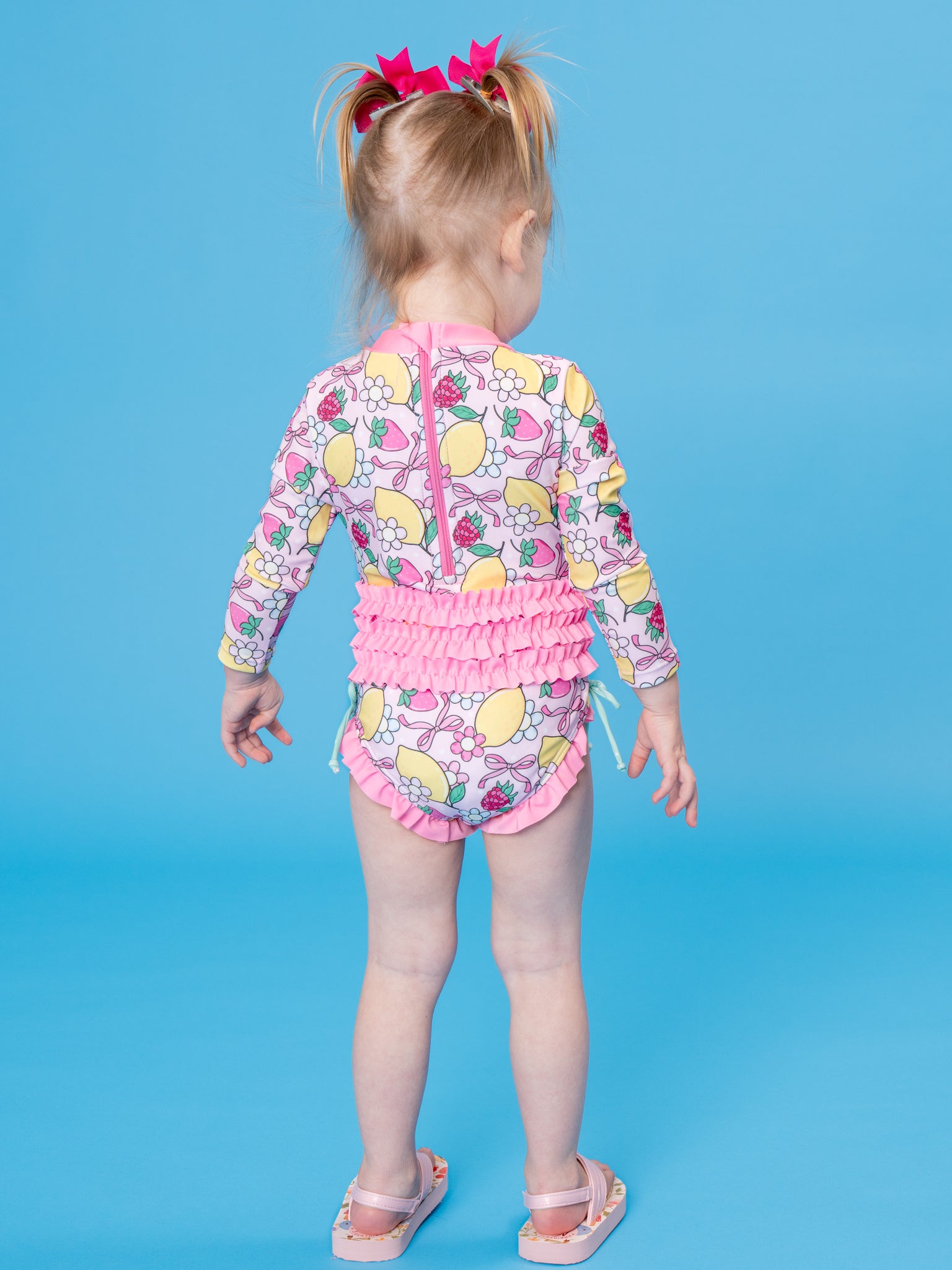 Citrus Garden Ruffle Rashguard - Marie Nicole Clothing