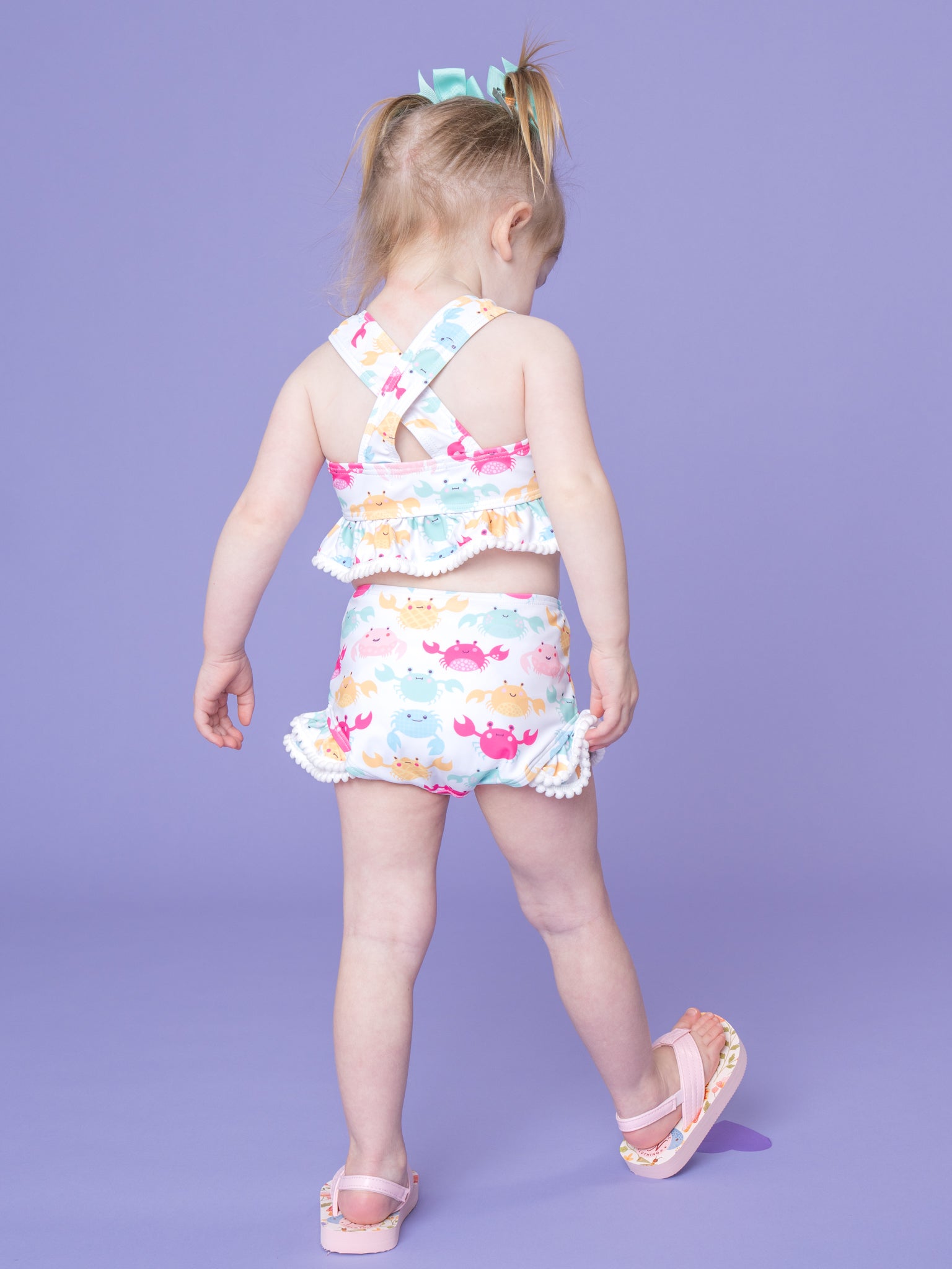 Happy Crabby Ruffle Swimsuit - Marie Nicole Clothing