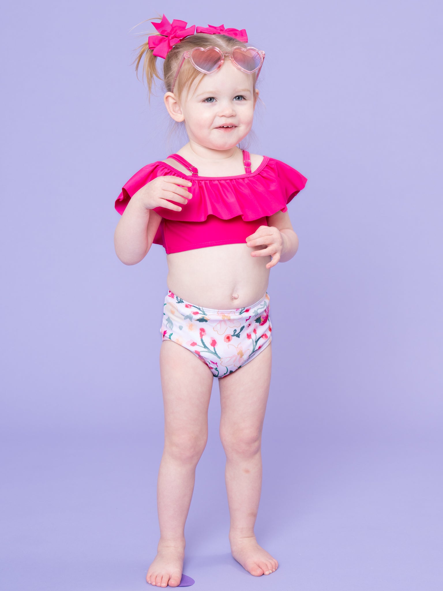 Bloom Flutter Off - Shoulder Ruffle Swimsuit - Marie Nicole Clothing
