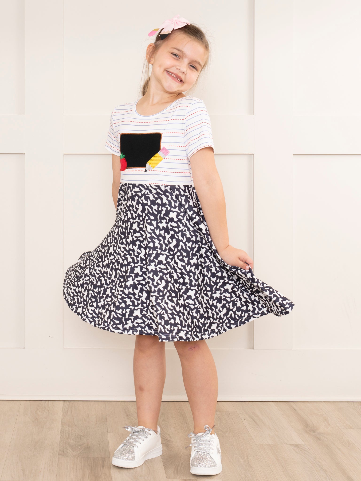 Composition Notebook Swing Dress - Marie Nicole Clothing