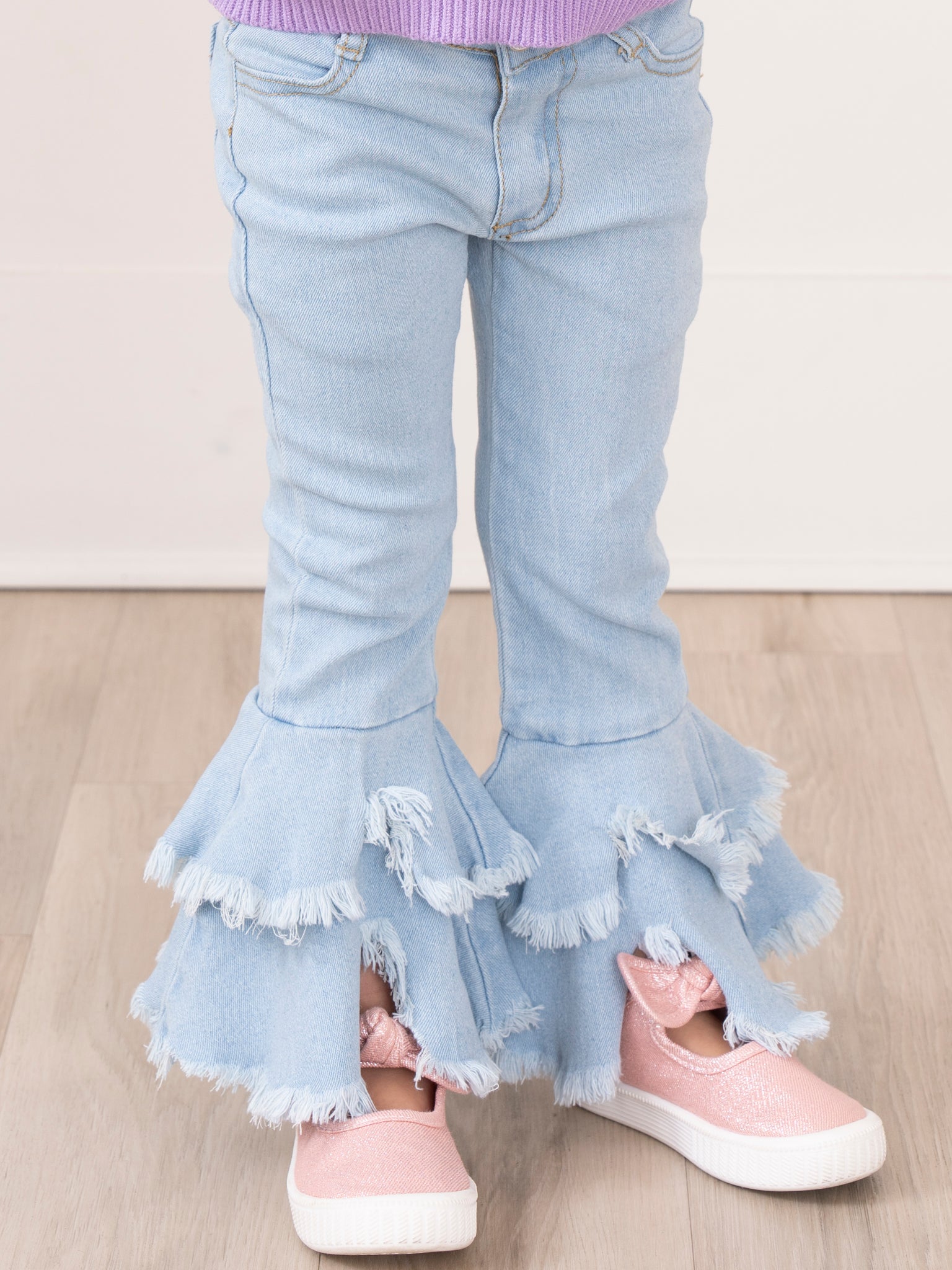 Distressed Bell Denim - Marie Nicole Clothing