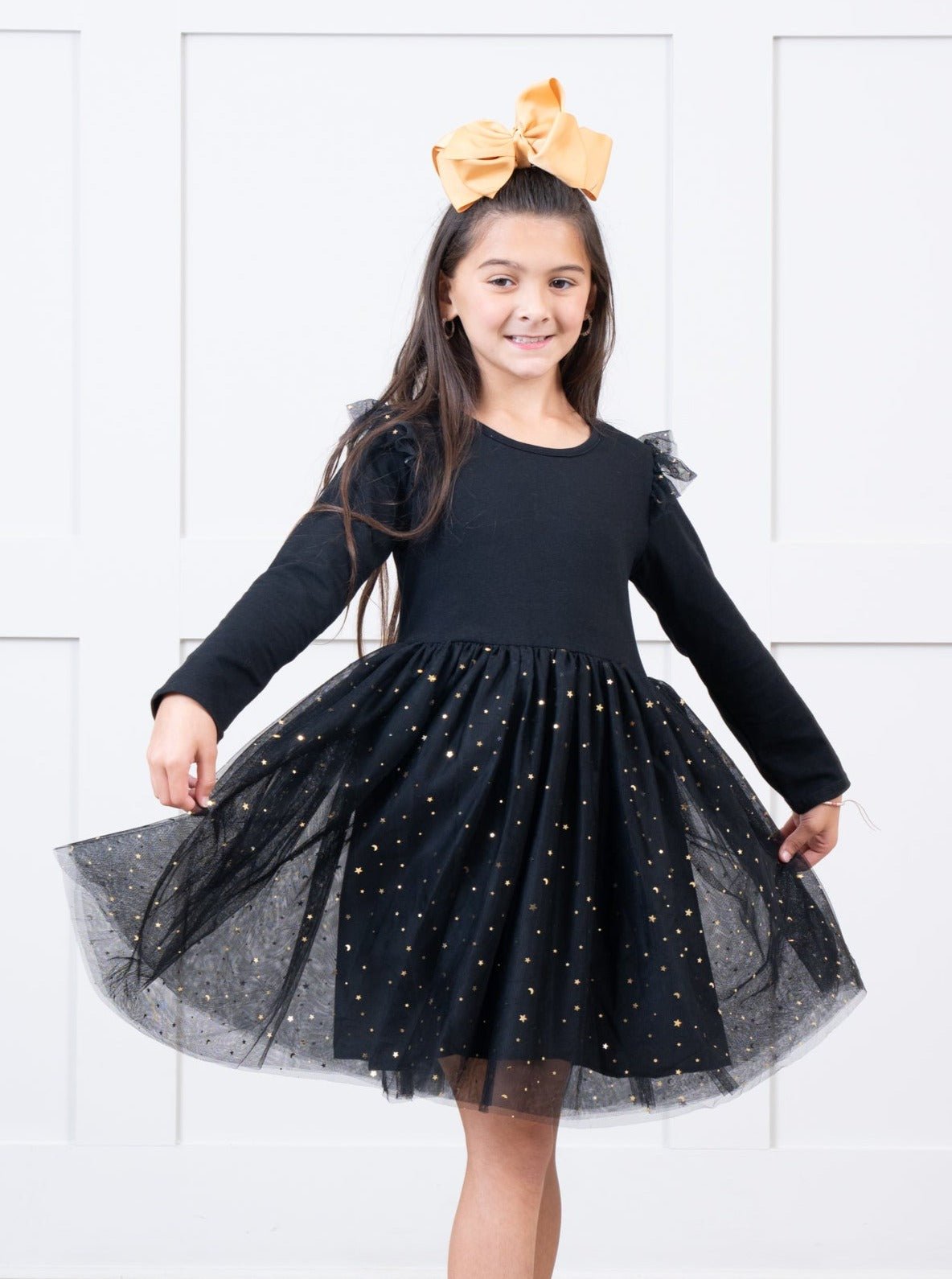Black Sparkle Party Tulle Dress - Marie Nicole Clothing