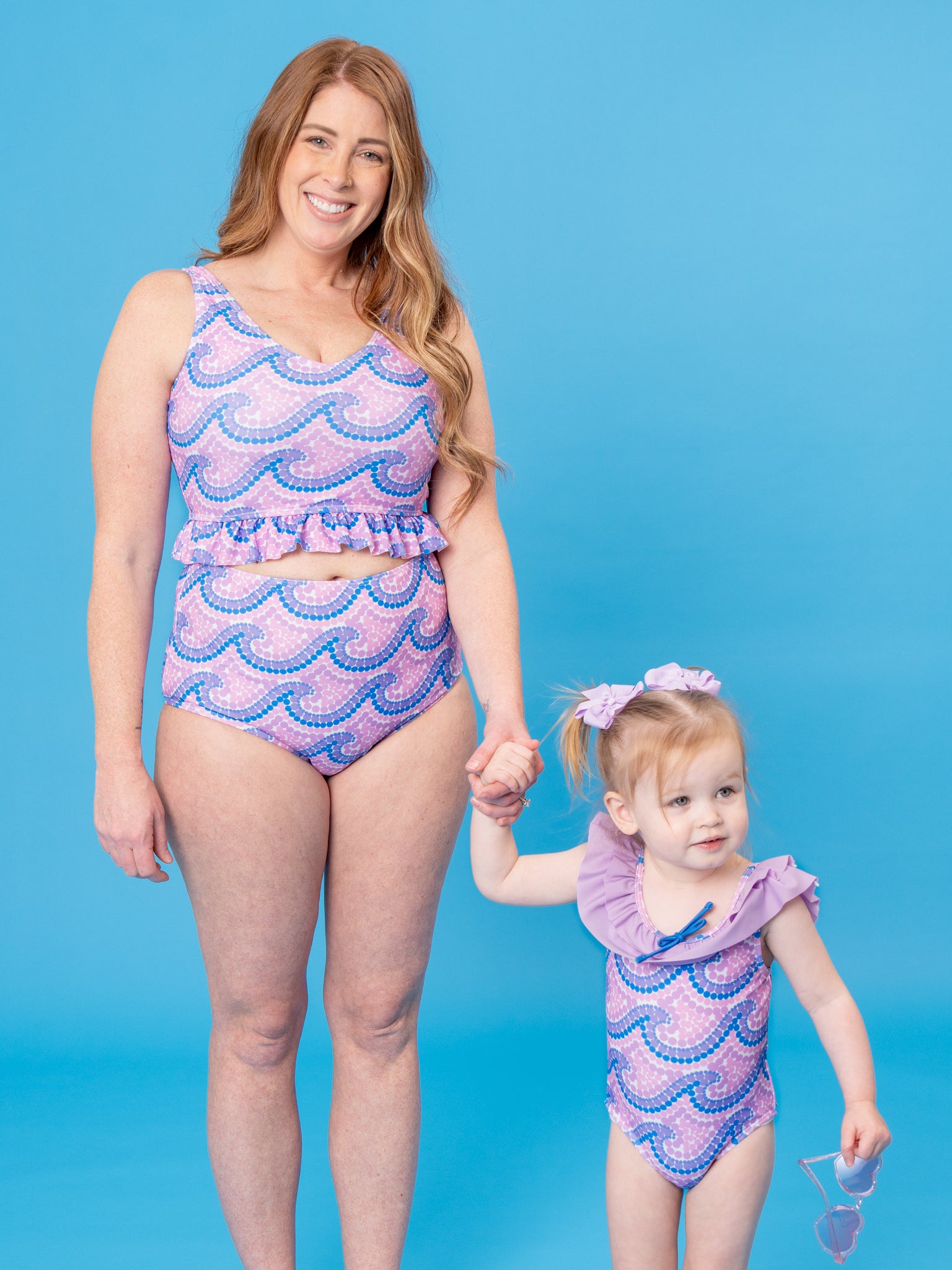 Mom & Me Ruffle Wave Swimsuit - Marie Nicole Clothing
