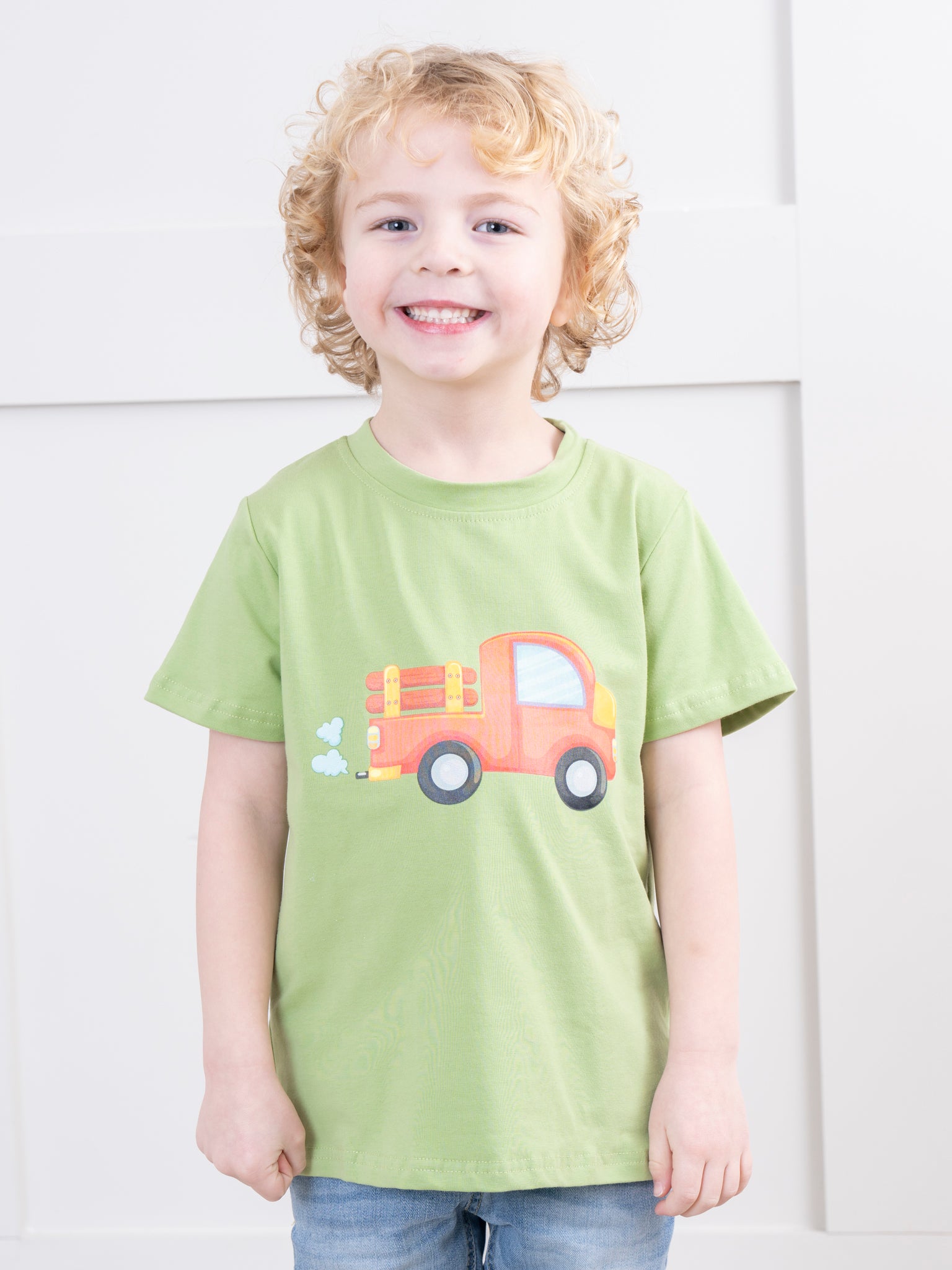 Pistachio Green Truck Shirt - Marie Nicole Clothing