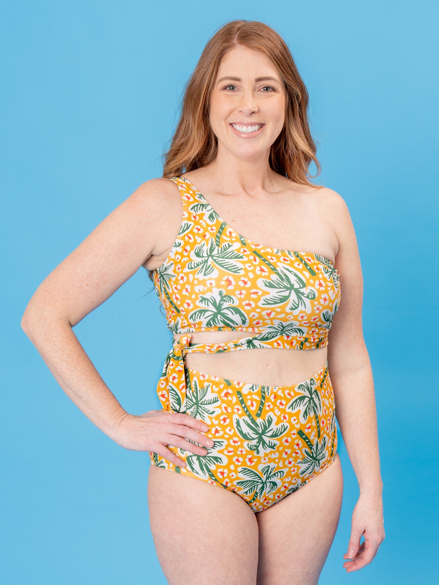 Family Breeze Palm Swimsuit - Mom - Marie Nicole Clothing