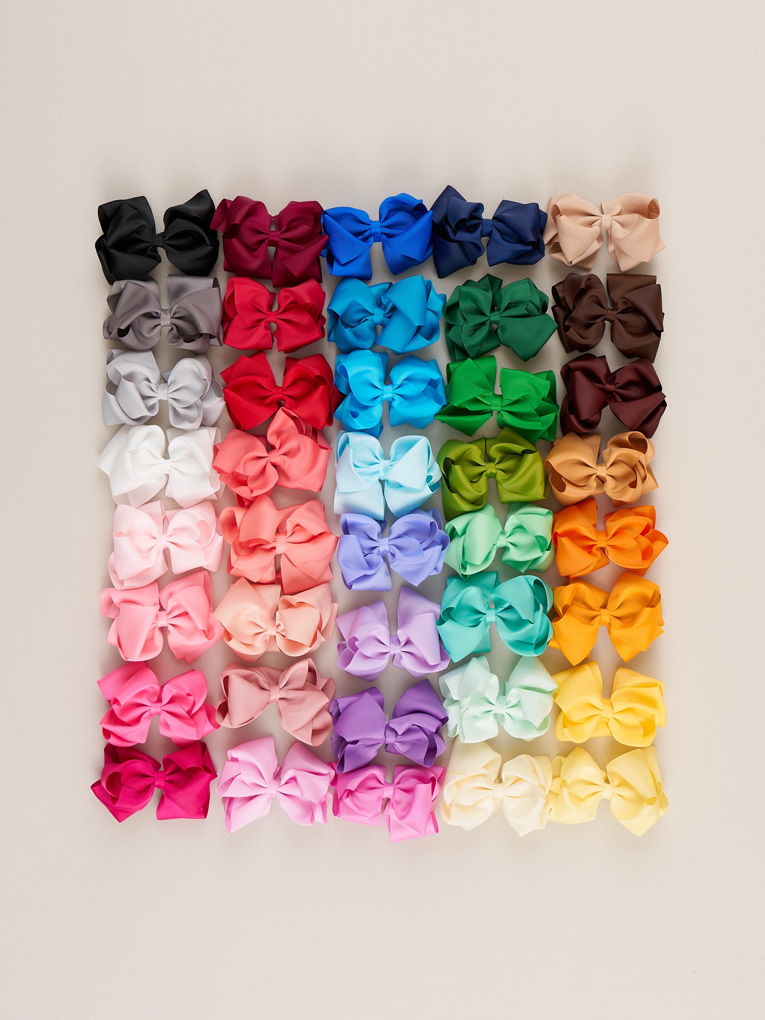 Double Layer Bows 5 Inch - 40 Piece Bundle - Marie Nicole Clothing