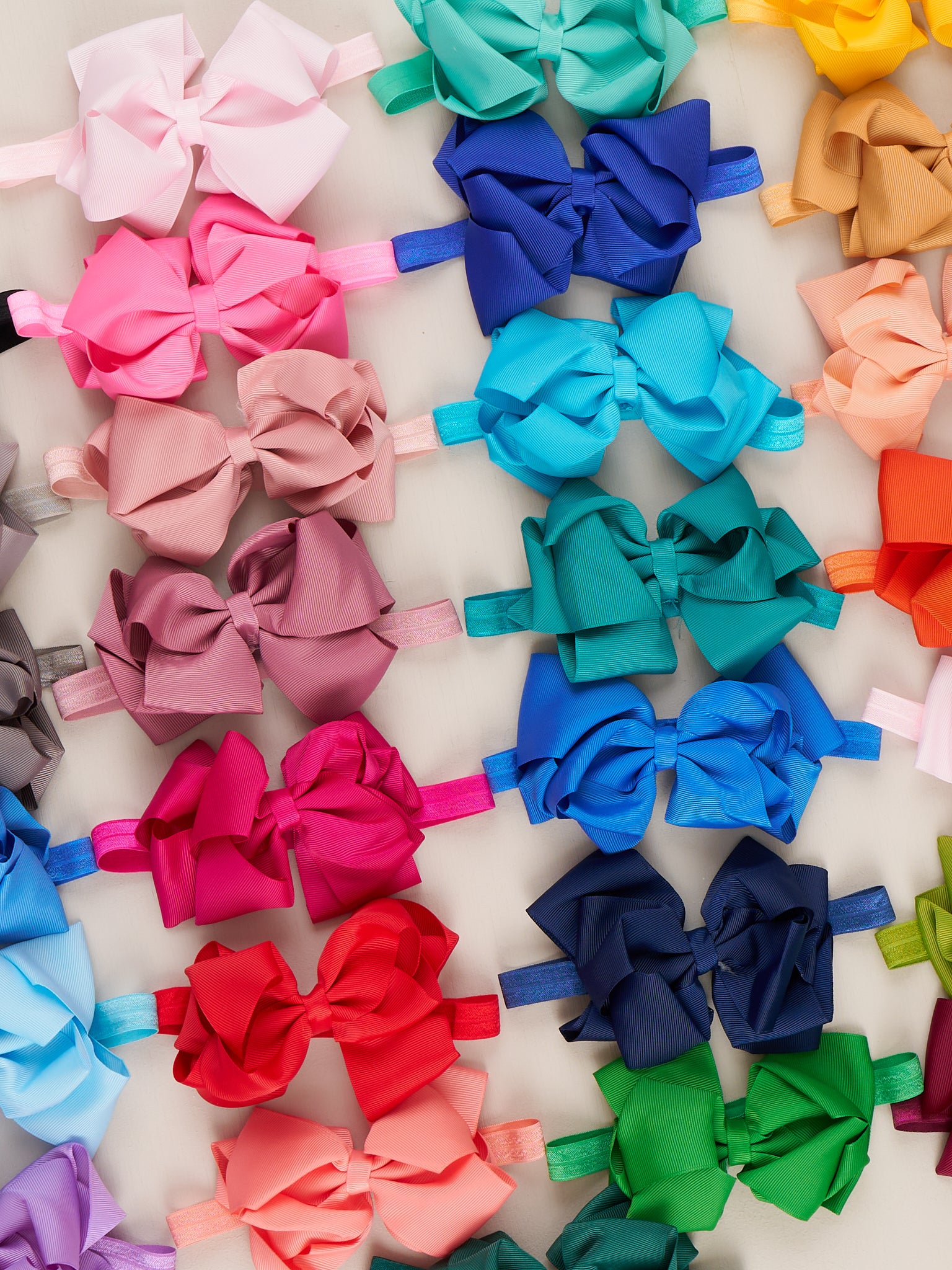 Double Layer Bow Headband 5 Inch - 29 Colors Available - Marie Nicole Clothing