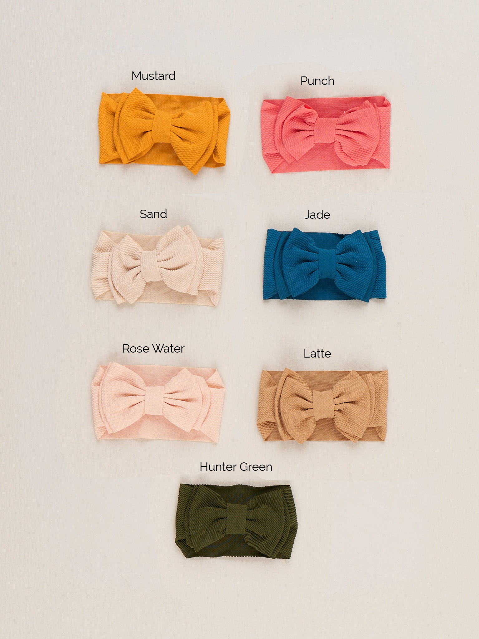 Double Layer Waffle Bow Headwrap - 32 Colors Available - Marie Nicole Clothing