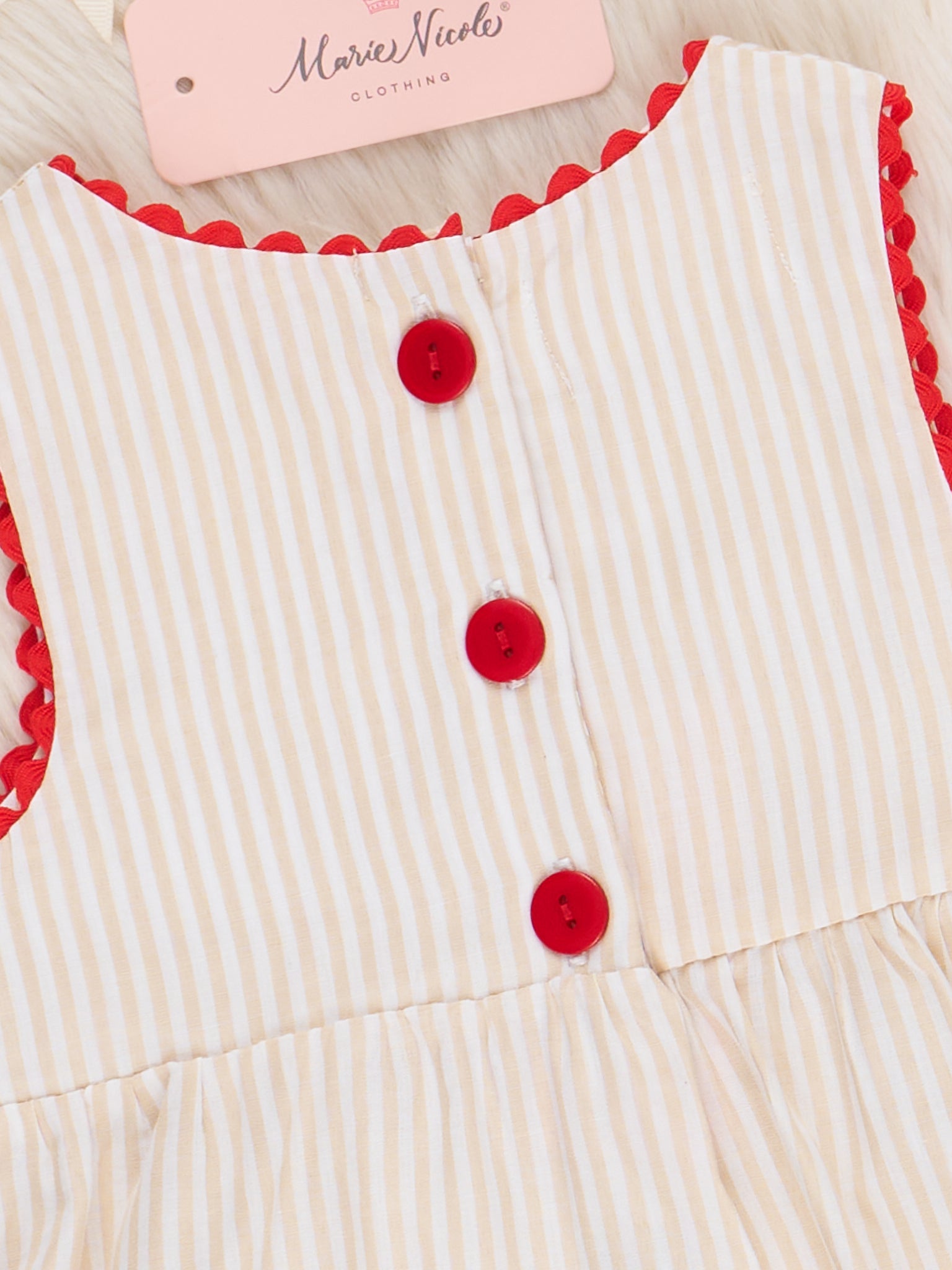 Embroidered Tractor Smocked 100% Cotton Bloomers Outfit - Marie Nicole Clothing