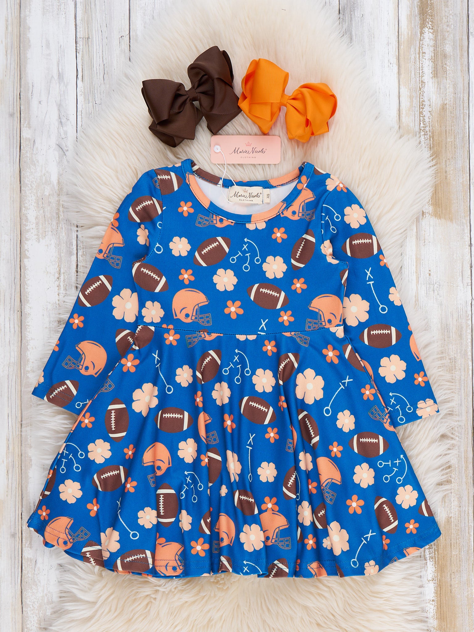 Touchdown Toss Twirl Swing Dress - Marie Nicole Clothing