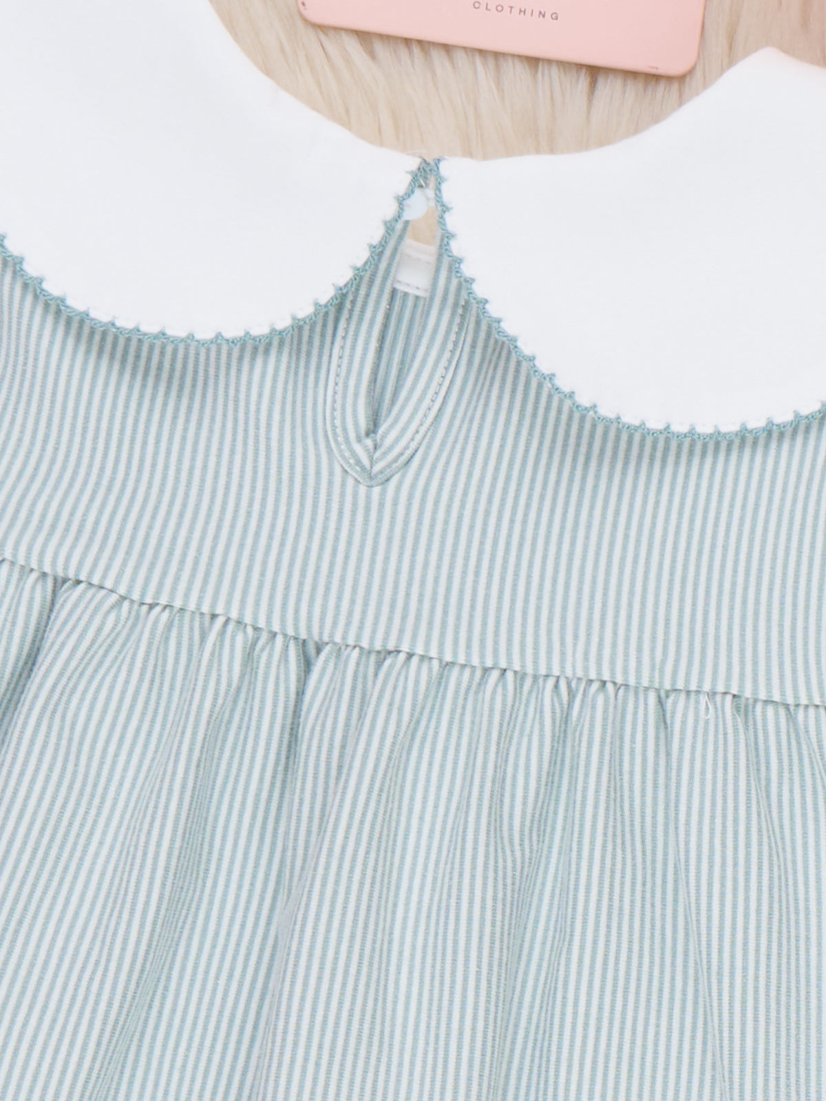 Pocket Pumpkin Embroidered Collared Dress - Marie Nicole Clothing