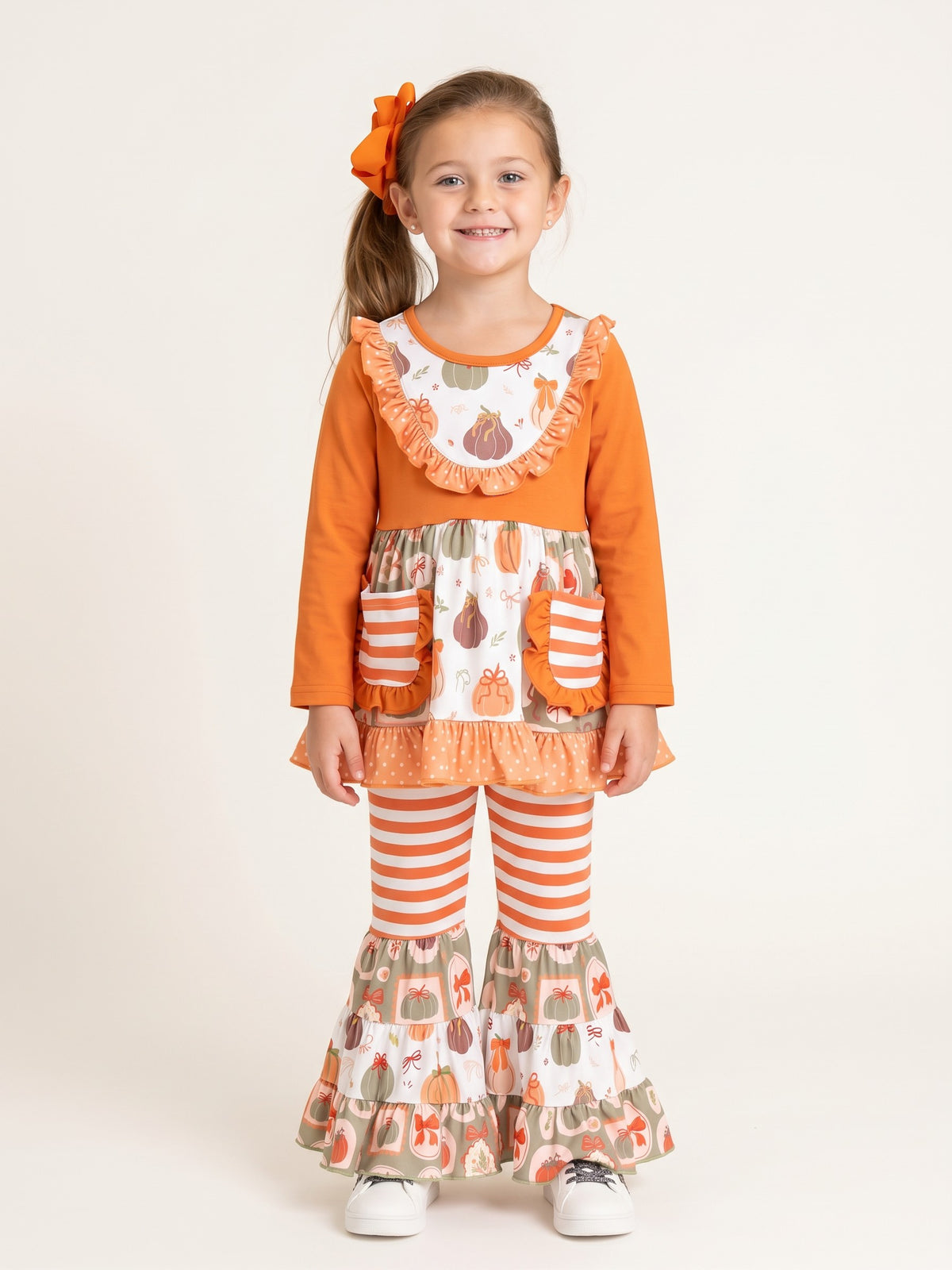 Pocket Flara Bells Outfit - Golden Harvest - Marie Nicole Clothing