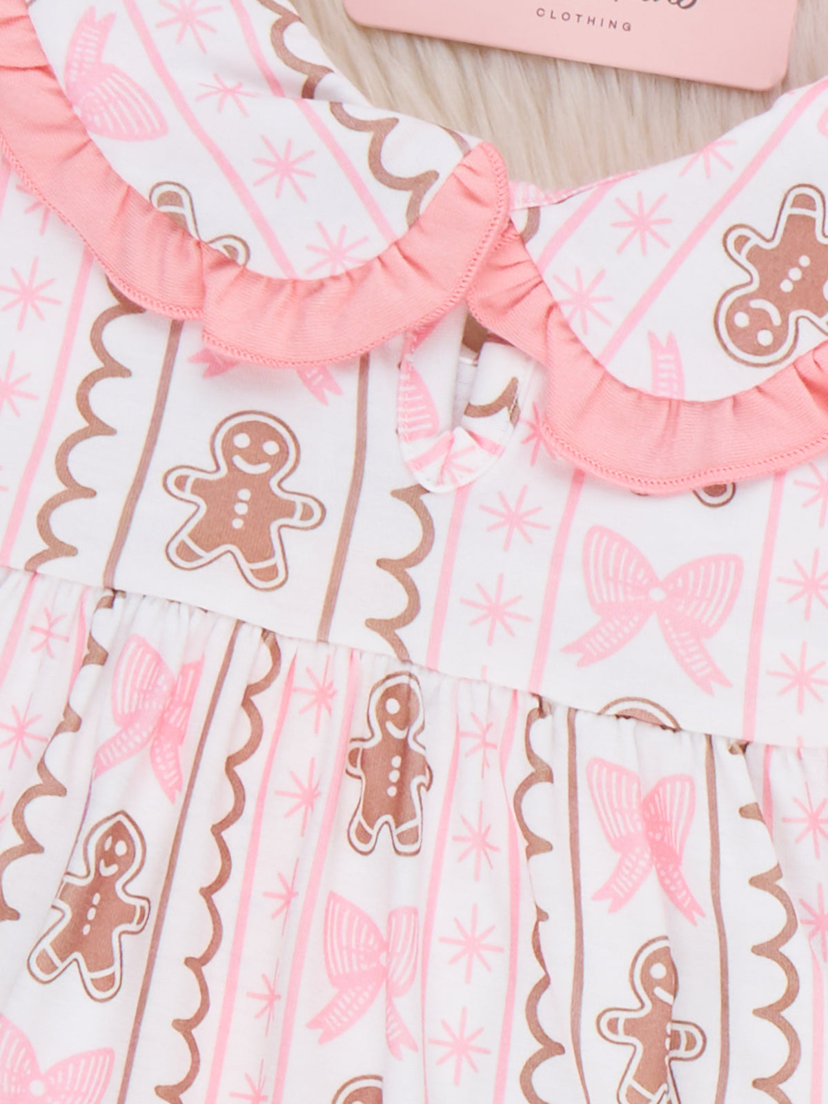 Sweet Gingerbread Ruffle Nightgown - Marie Nicole Clothing