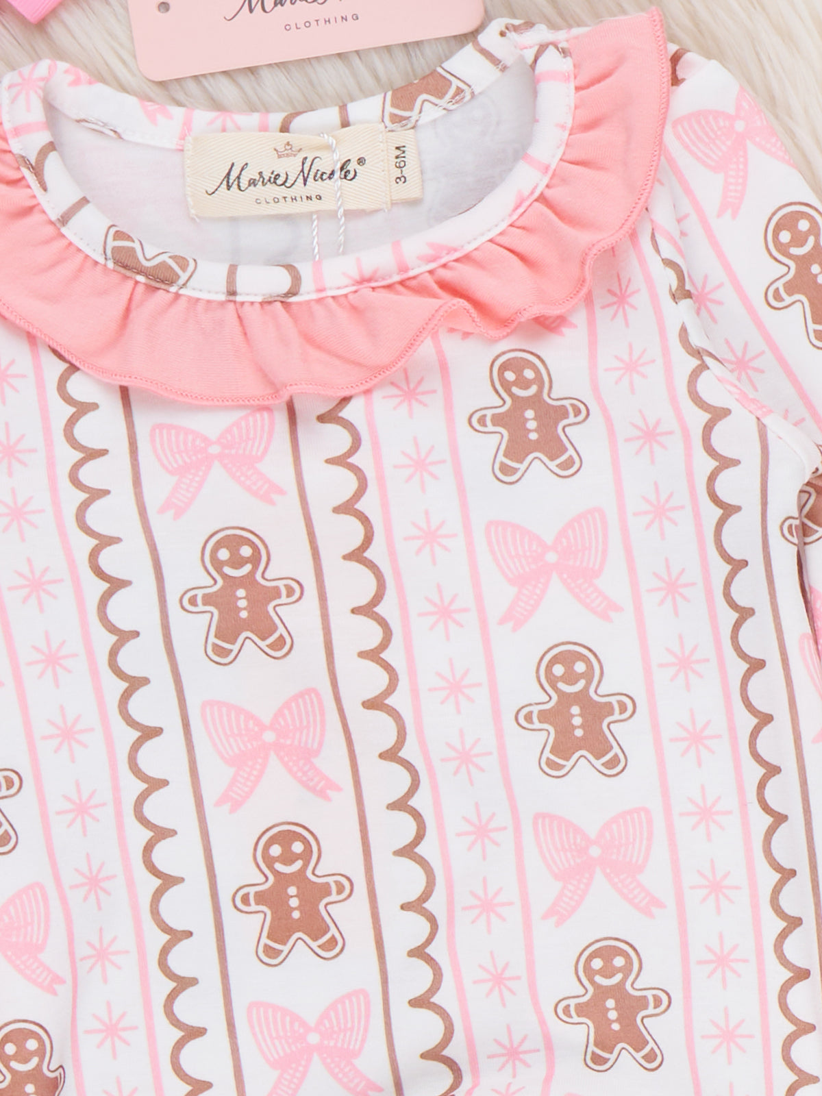 Sweet Gingerbread Ruffle Gown - Marie Nicole Clothing