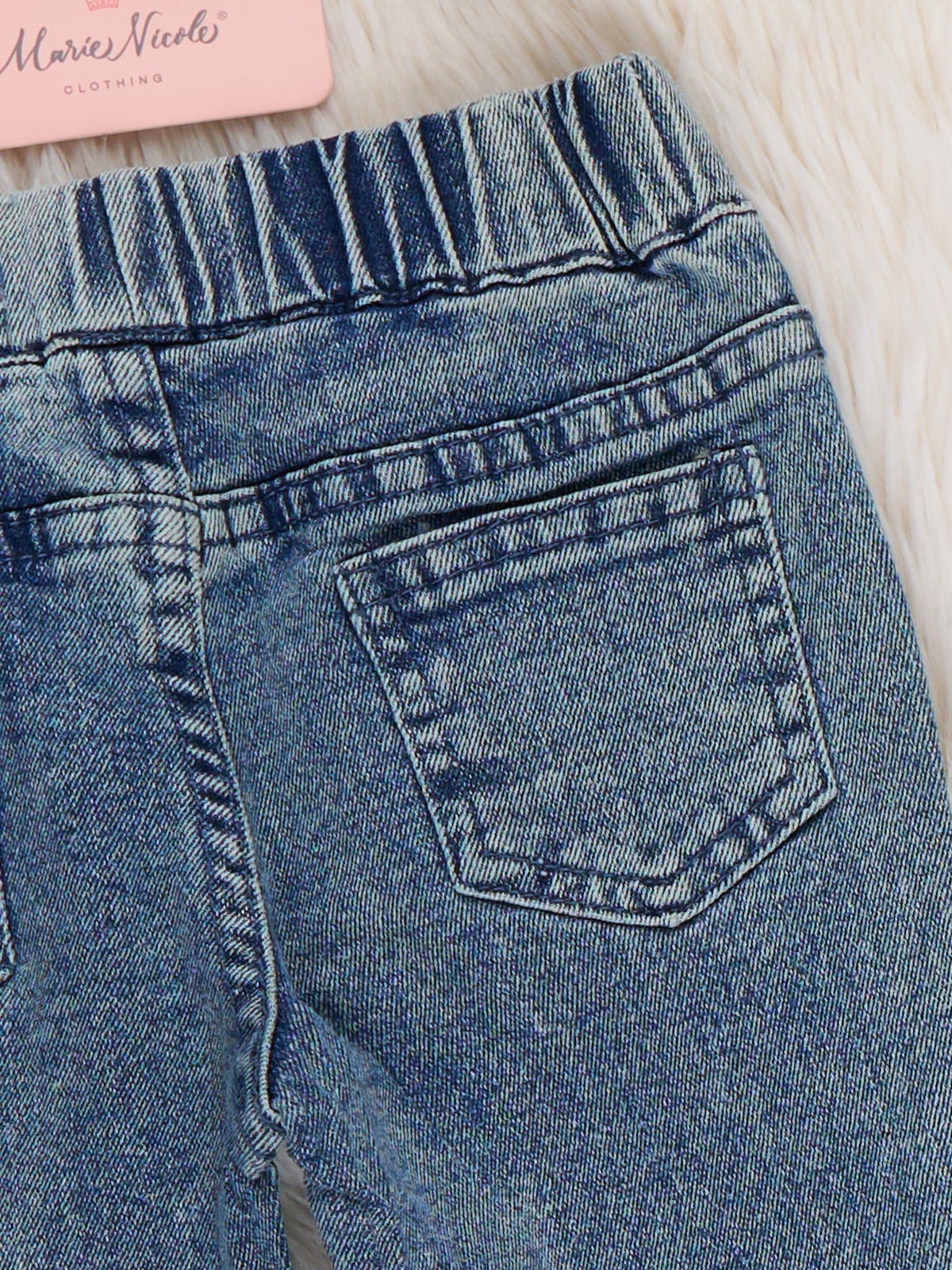 Groovy Cowgirl Crisscross Ribbon Bell Bottom Jeans - Marie Nicole Clothing