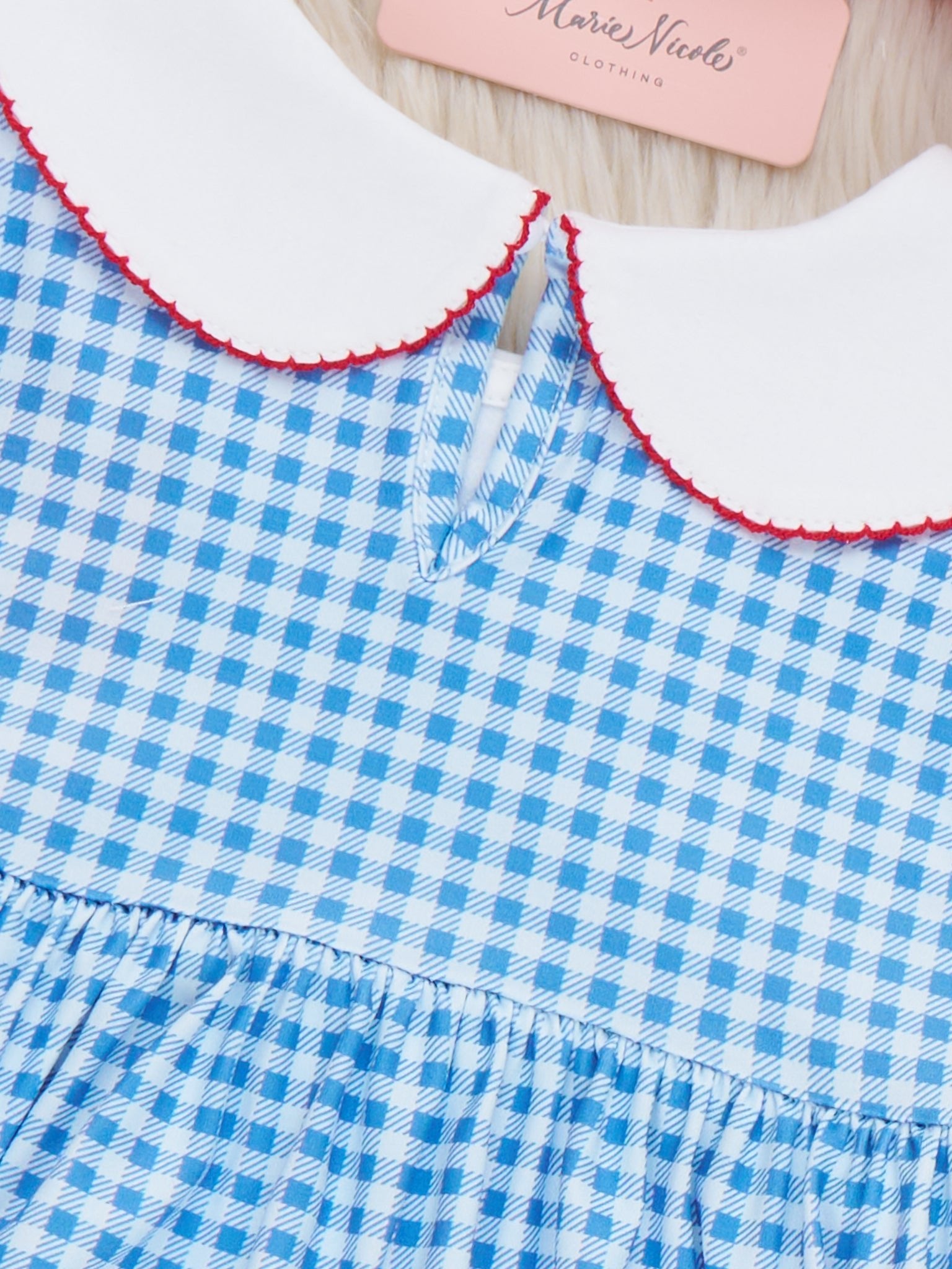 Field of Fun Baseball Embroidered Dress - Marie Nicole Clothing