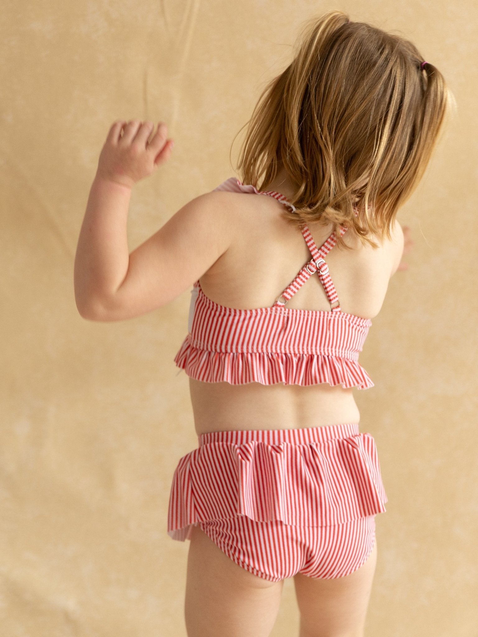 Happy Crab Striped Swimsuit - Marie Nicole Clothing