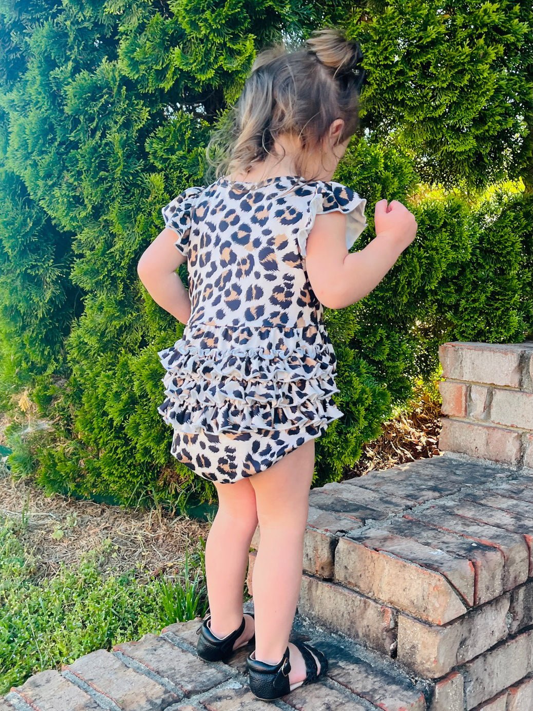 Mom & Me Leopard Tie Dress & Romper - Marie Nicole Clothing