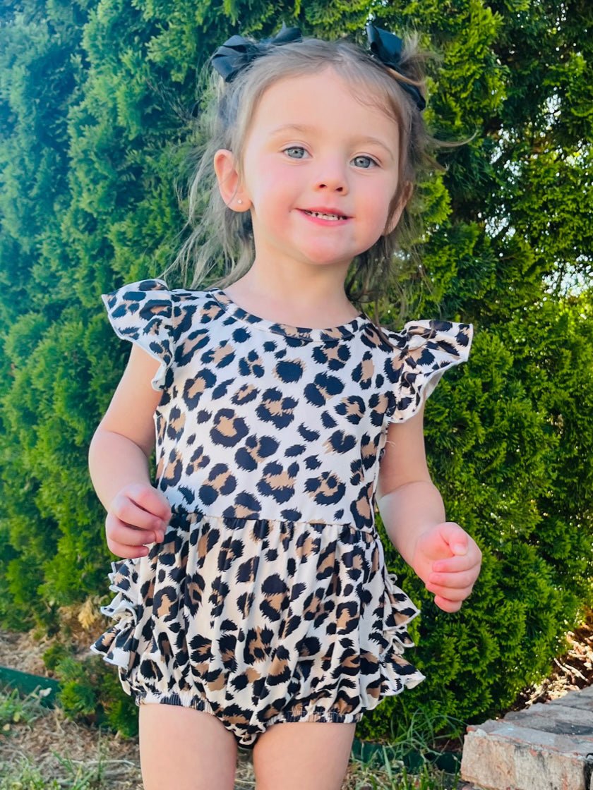 Mom & Me Leopard Tie Dress & Romper - Marie Nicole Clothing