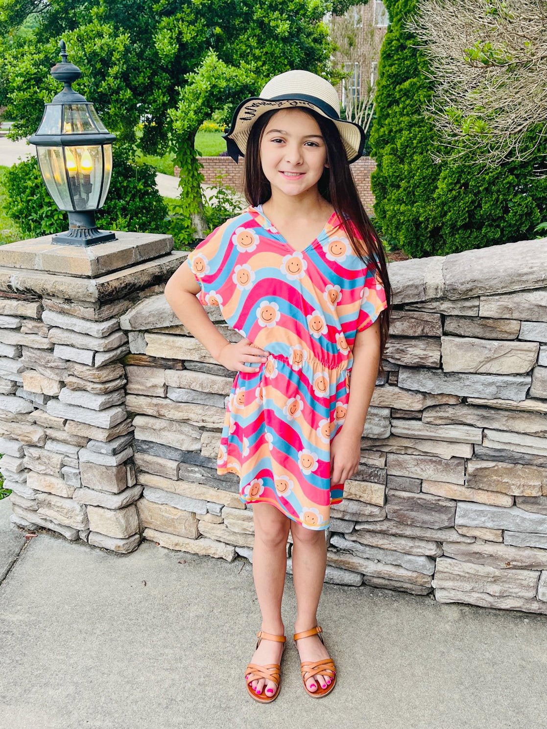 Retro Daisy Swimsuit Cover - Up - Marie Nicole Clothing