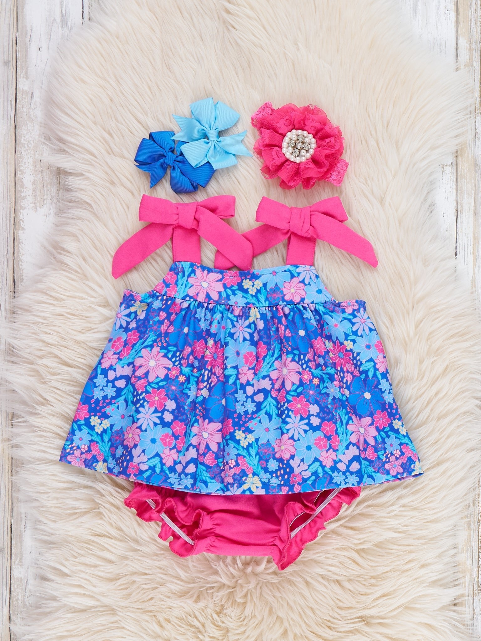 Little Blossom Bloomers Outfit - Marie Nicole Clothing