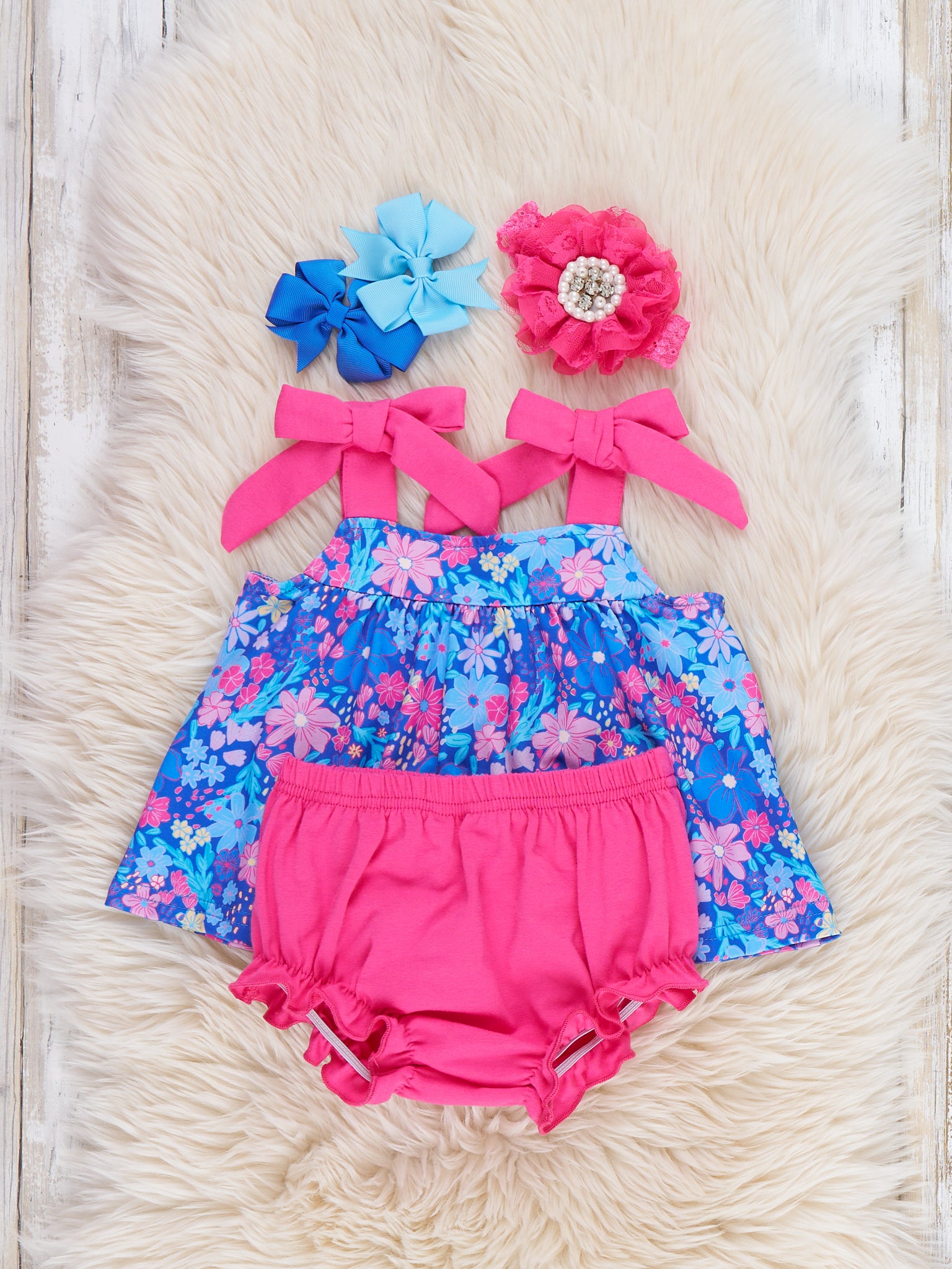 Little Blossom Bloomers Outfit - Marie Nicole Clothing