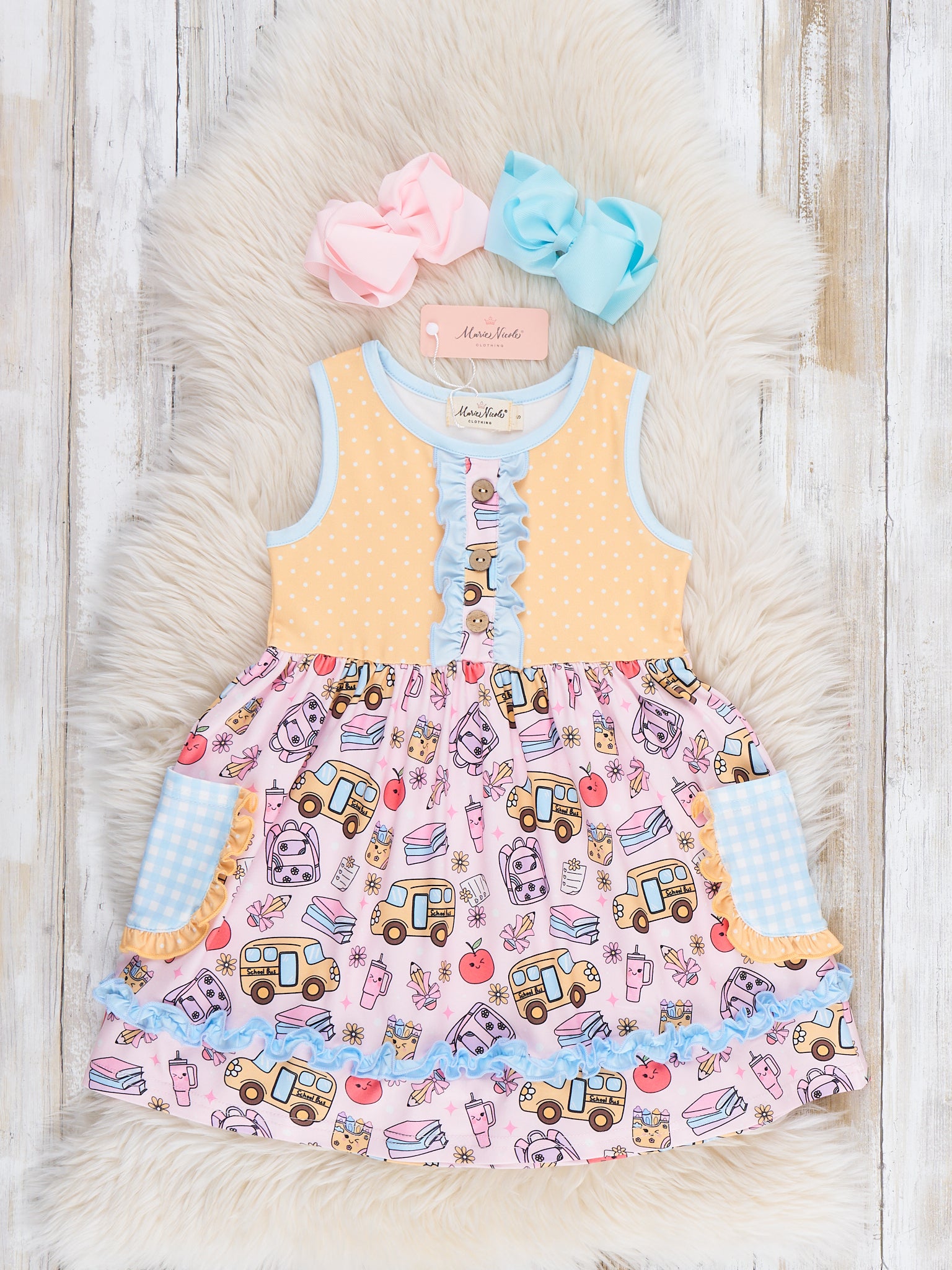 Learning Express Ruffle Dress - Marie Nicole Clothing