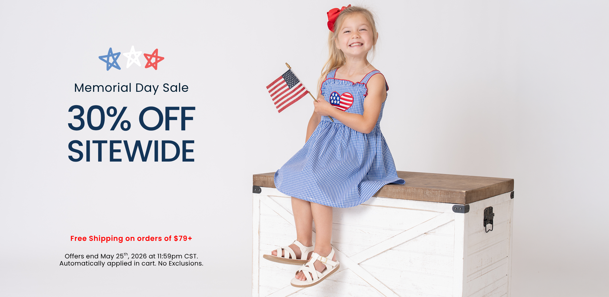 Memorial Day Sale - 30% off Sitewide