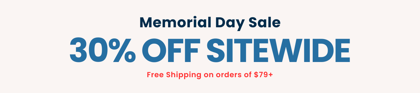 memorial day sale 30% off sitewide
