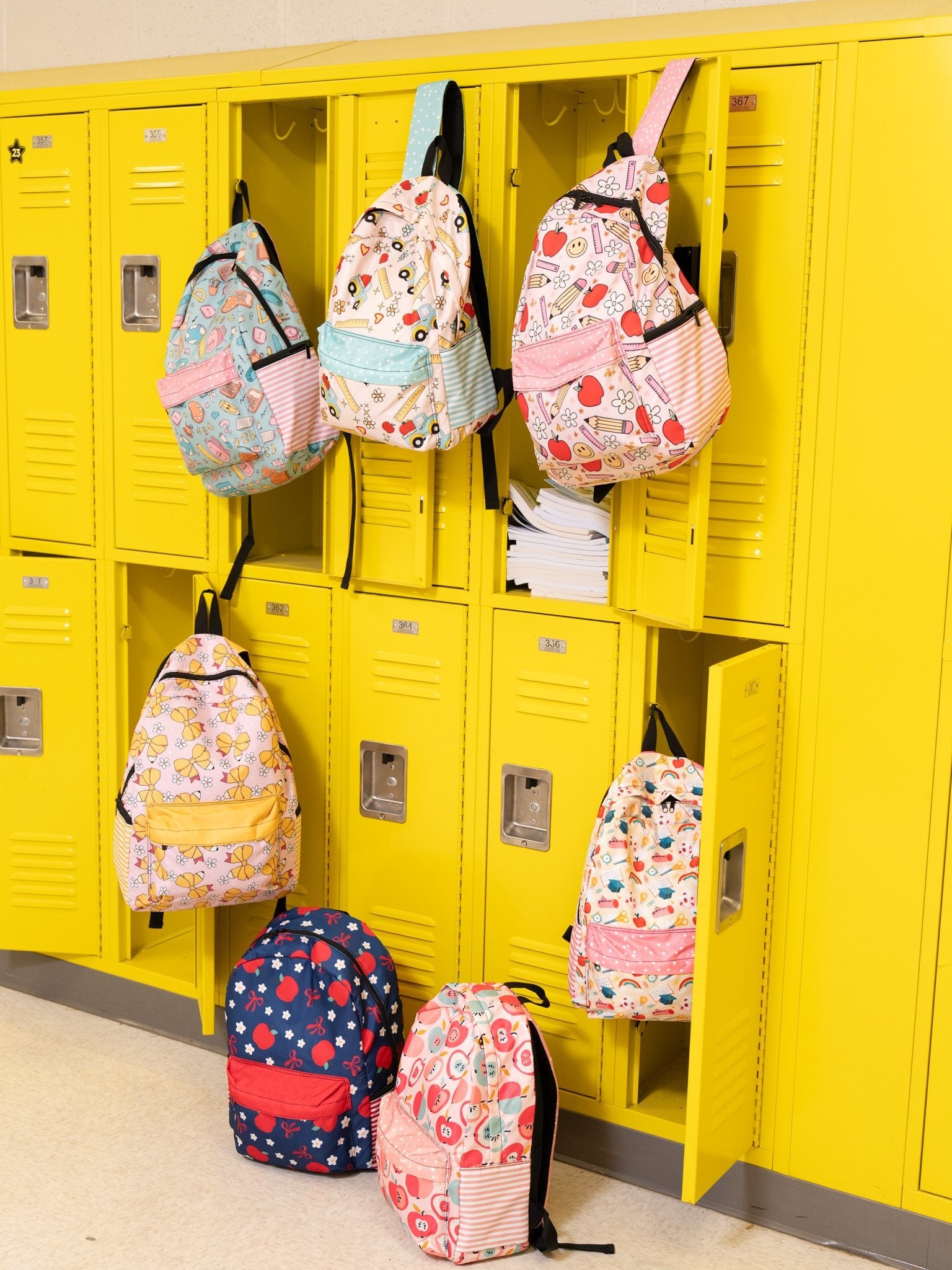 No. 2 Pencil Bows & Daisies Backpack - Marie Nicole Clothing