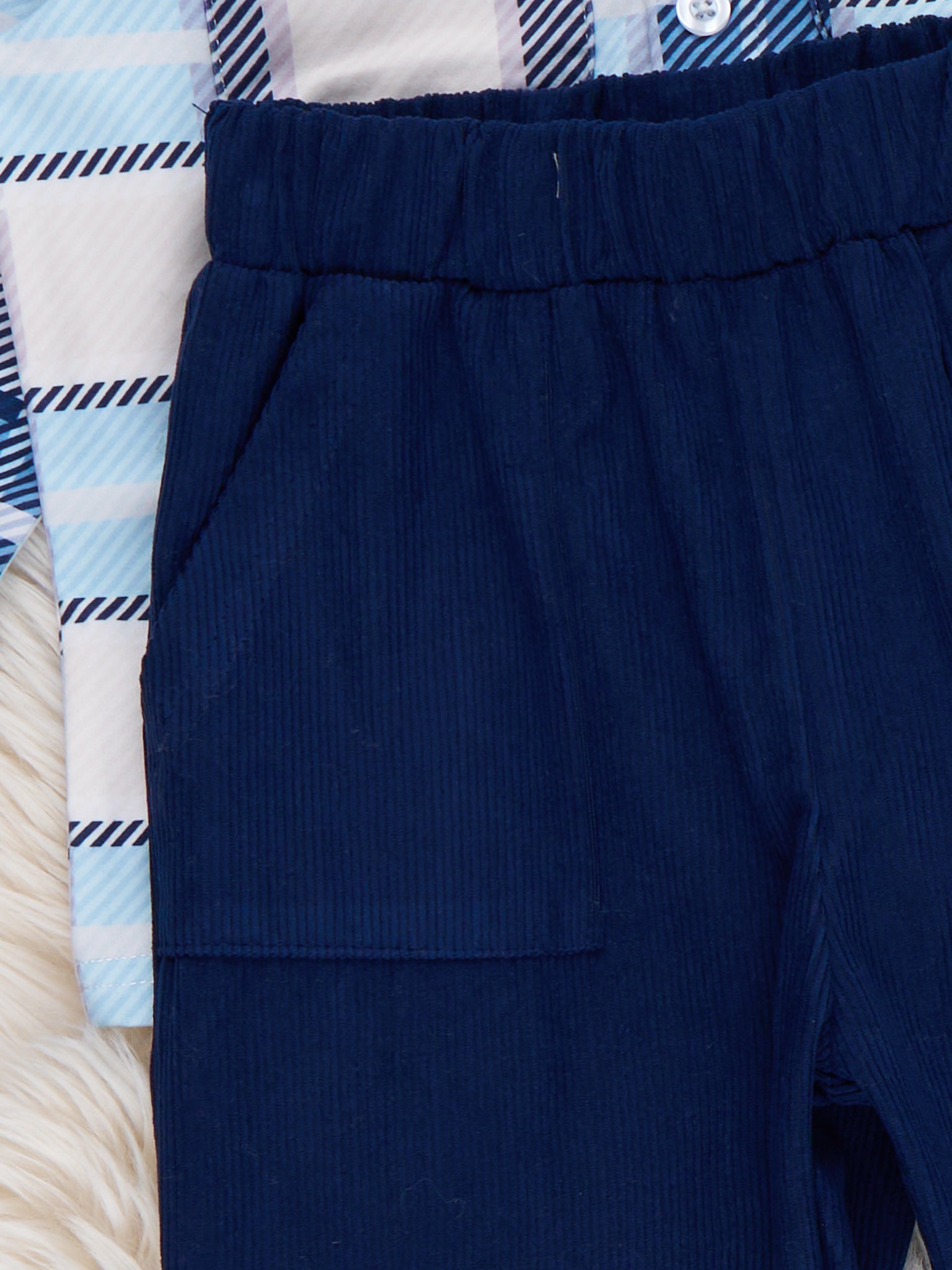 Plaid Prep Button Outfit - Marie Nicole Clothing