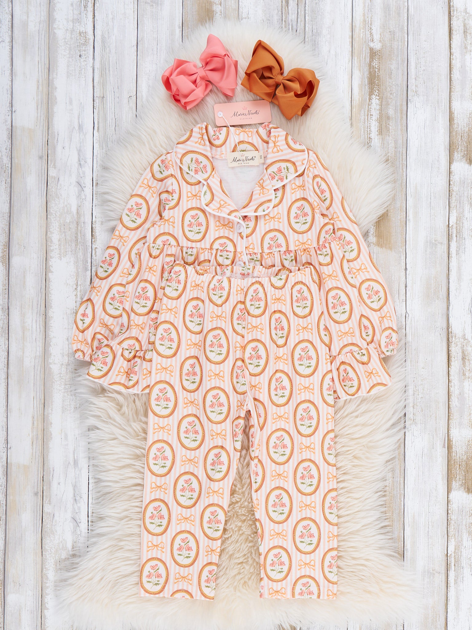 Paisley Swirl Pajamas - Marie Nicole Clothing