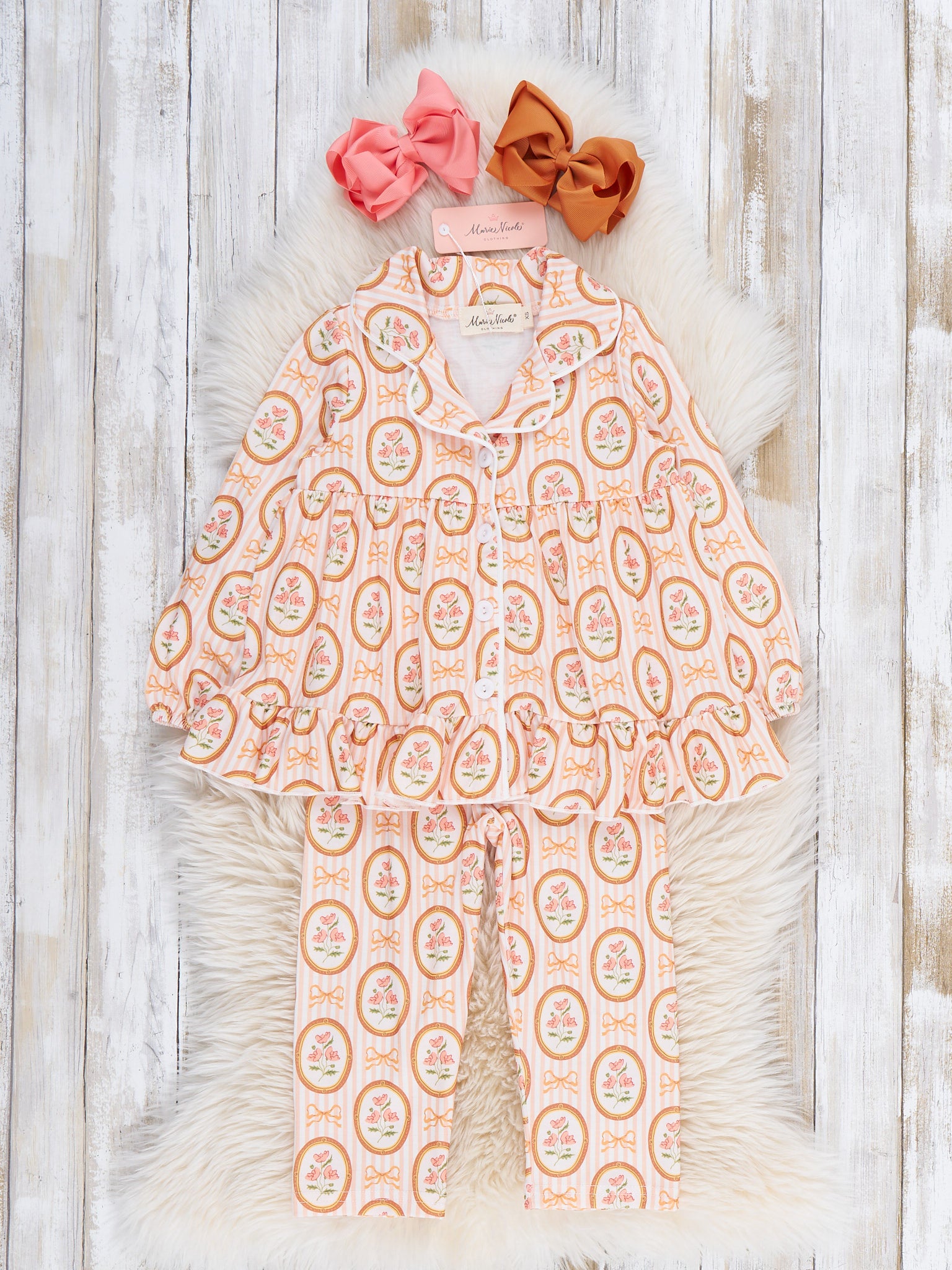 Paisley Swirl Pajamas - Marie Nicole Clothing