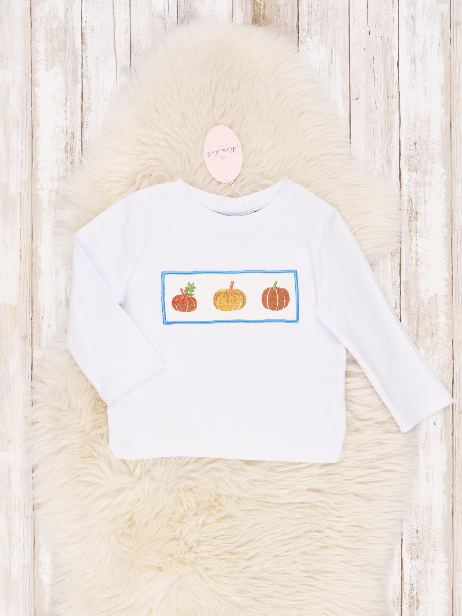 Party Pumpkins Smocked Shirt - Marie Nicole Clothing