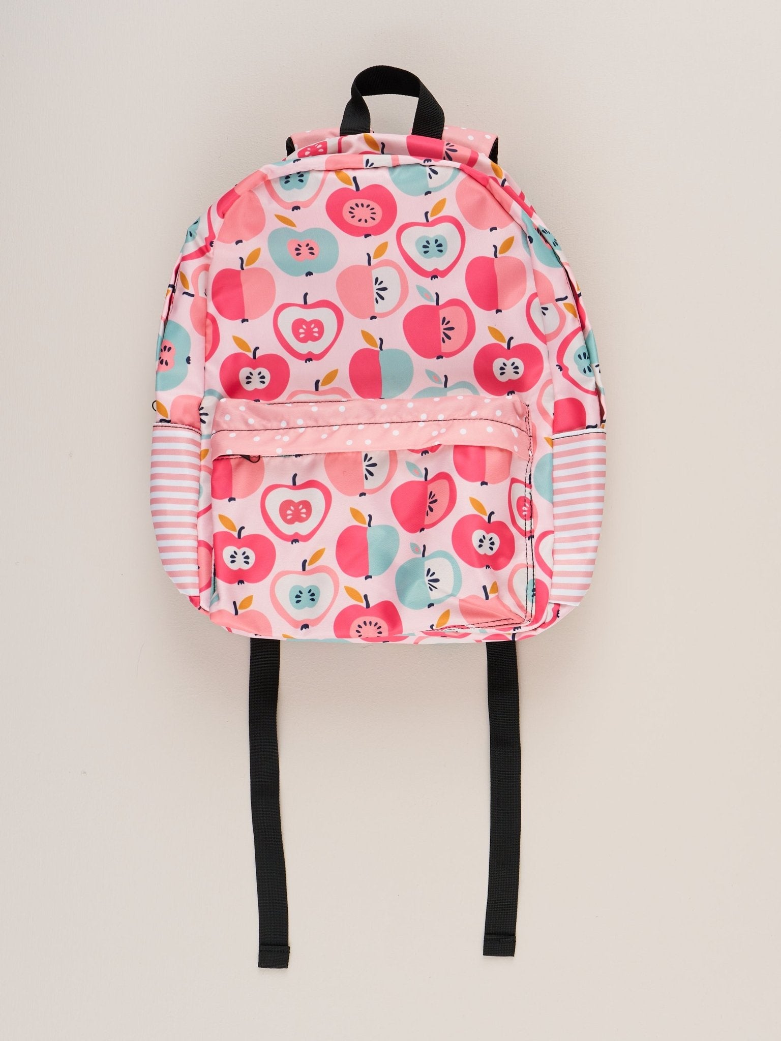 Pink & Teal Apples Backpack - Marie Nicole Clothing
